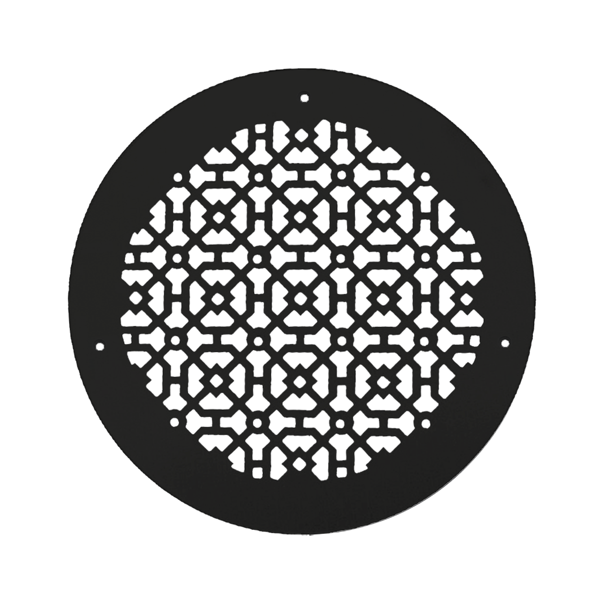 Achtek 10" Duct (12" Overall) Round Vent Cast Aluminum Handcrafted