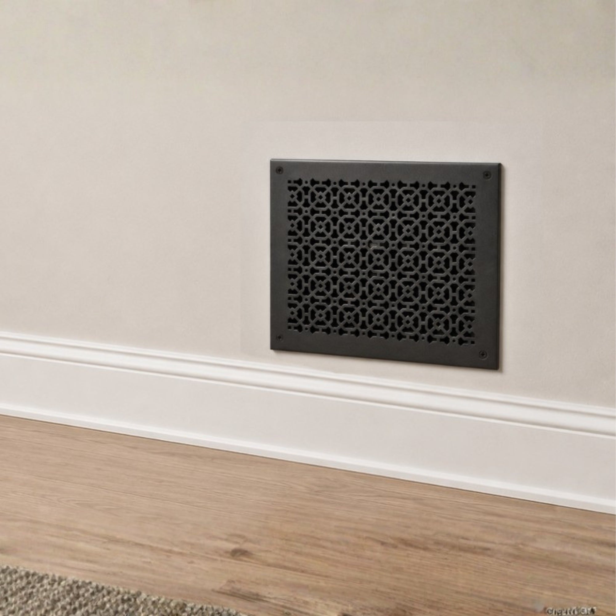 Achtek 12"x14" Retour d'air en fonte d'aluminium robuste | Revêtement en poudre