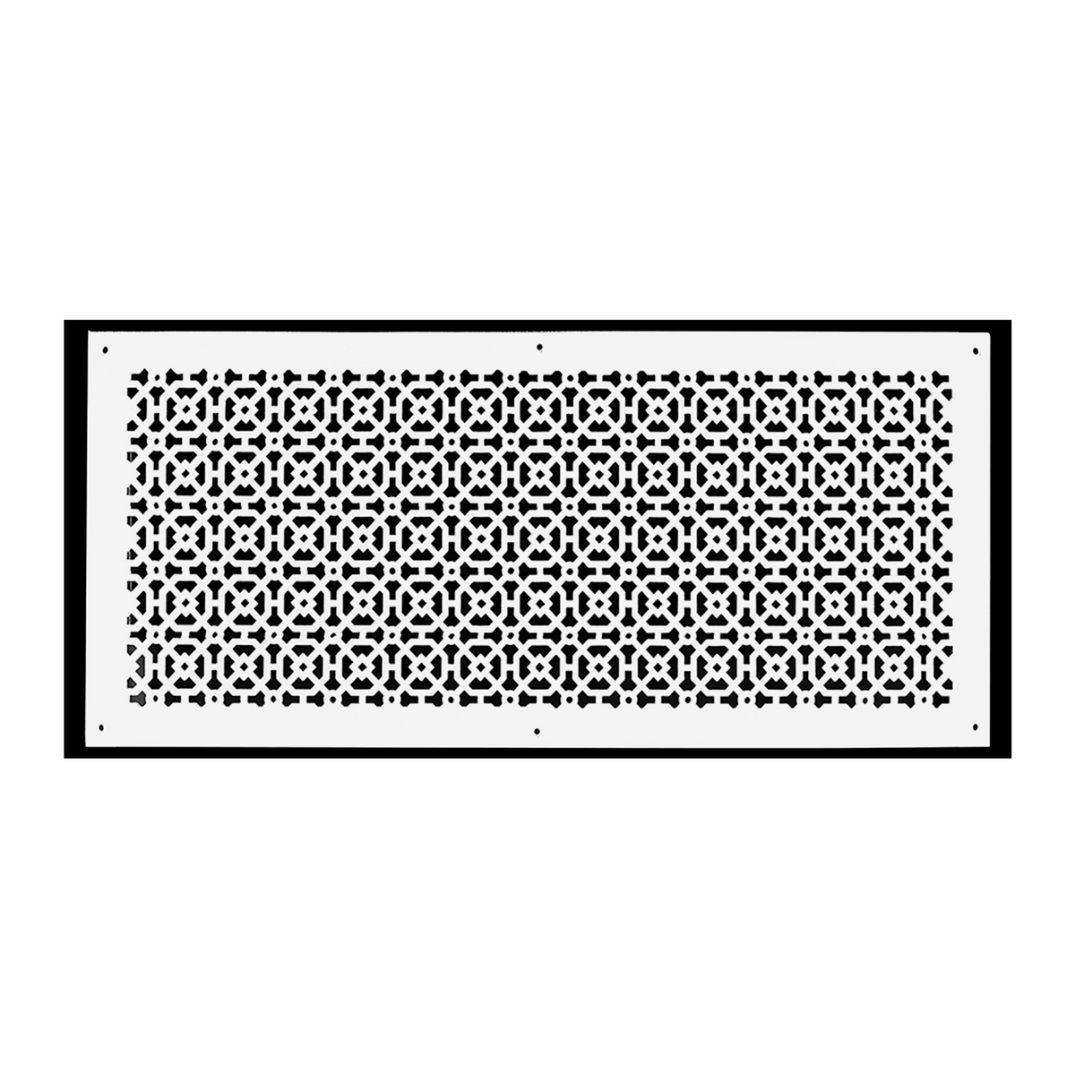 Achtek 12x30 handcrafted air vent for wall/ceiling mounting, geometric design, beveled edge, provided with matching #10 screw