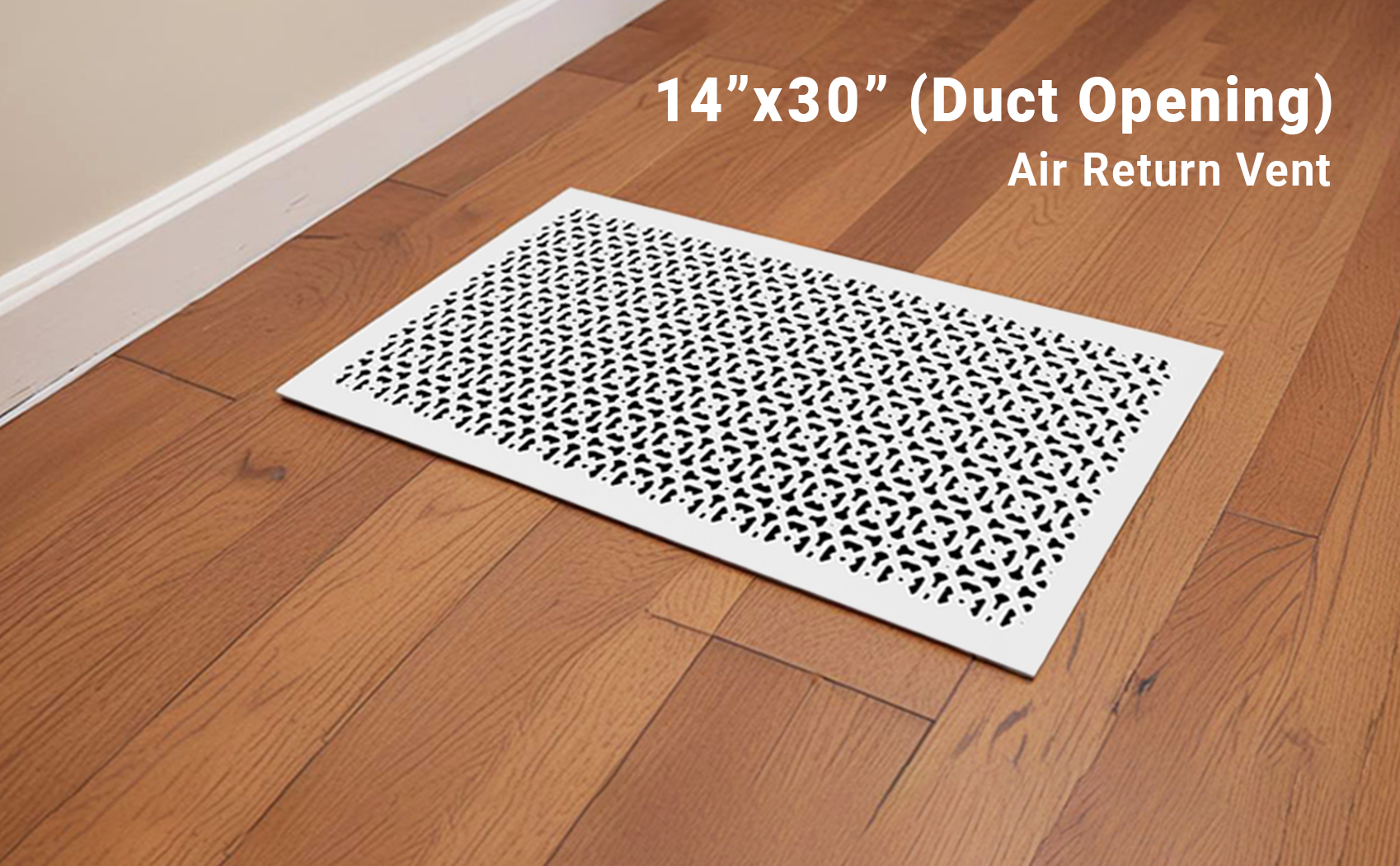 Achtek 14"x30"Heavy Cast Aluminum AIR RETURN | Powder Coated