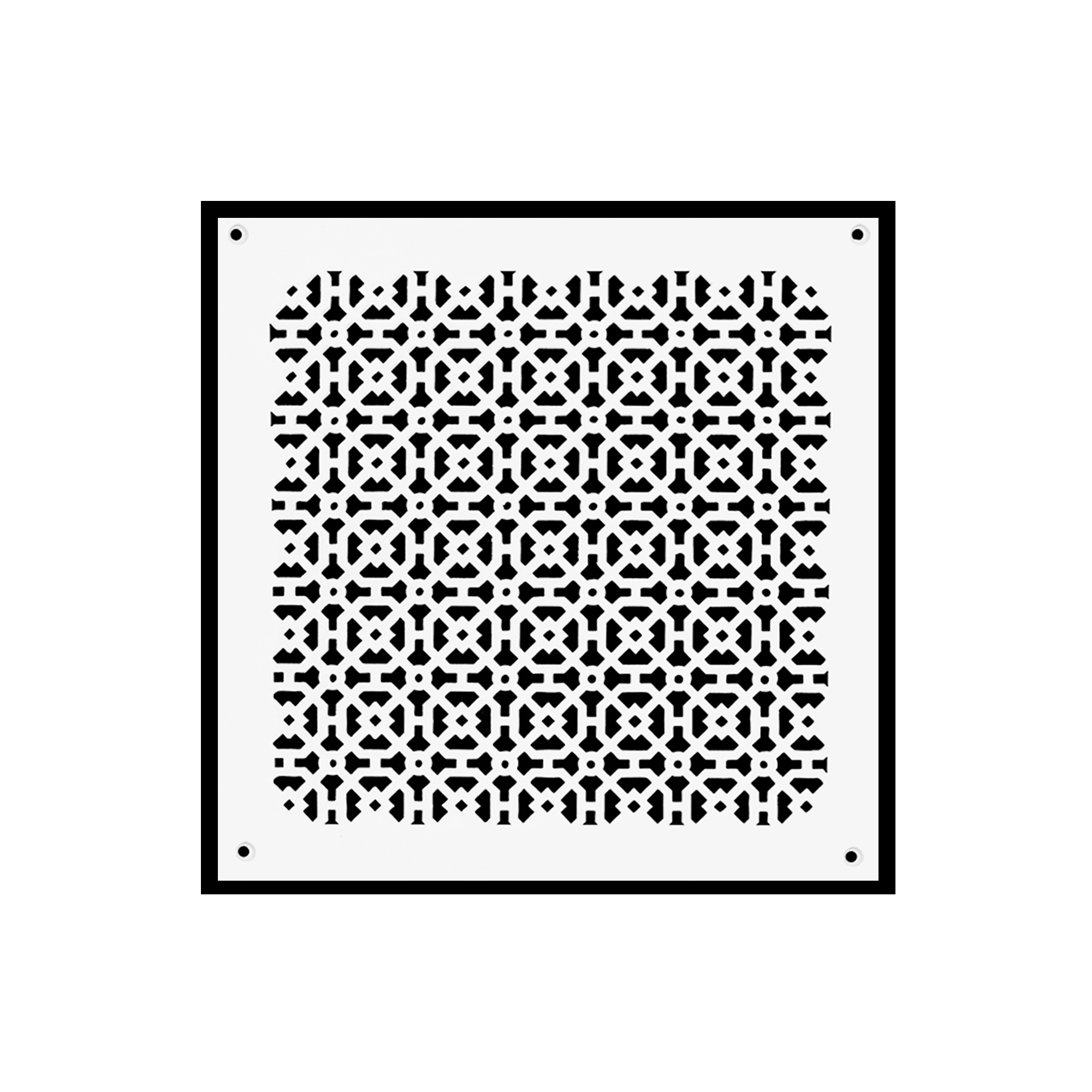 Achtek 14"x14" Retour d'air en fonte d'aluminium robuste | Revêtement en poudre