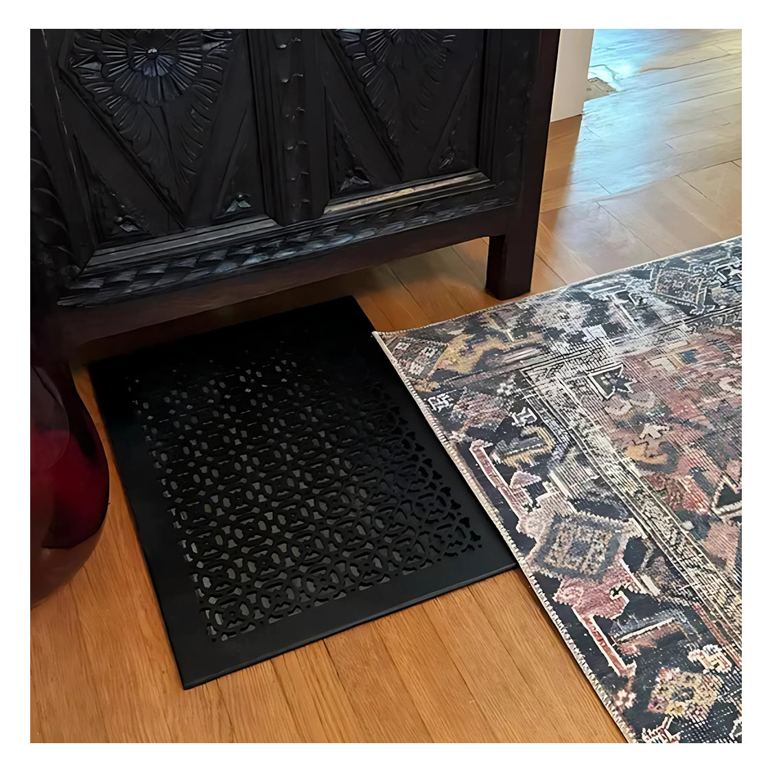 Achtek 14"x22" Retour d'air en fonte d'aluminium robuste | Revêtement en poudre