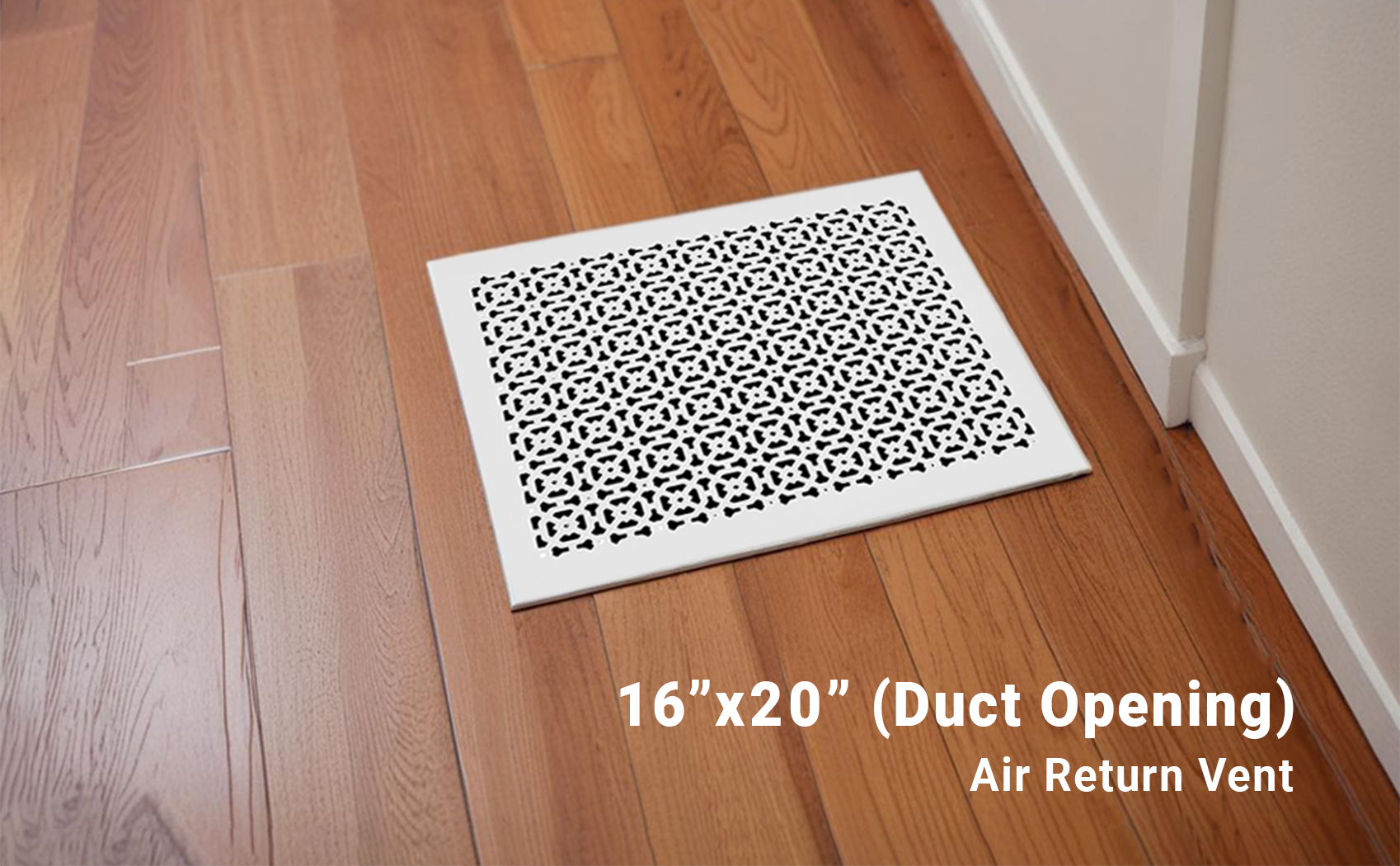 Achtek 16"x20" Heavy Cast Aluminum AIR RETURN | Powder Coated