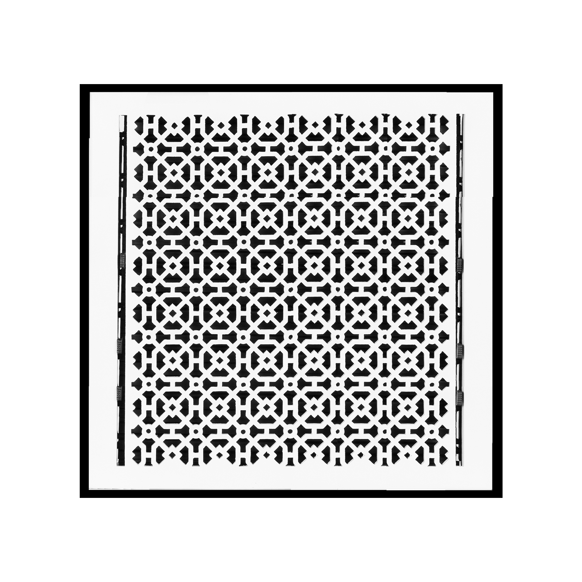 Achtek 16"x16" Solid Cast Aluminum Air Supply louvered Vent | Powder Coated