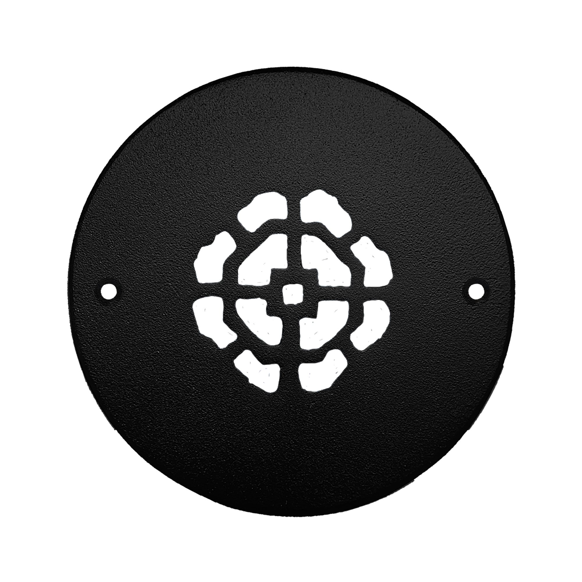 Grille ronde en aluminium moulé massif Achtek de 2,5 po | Revêtement en poudre