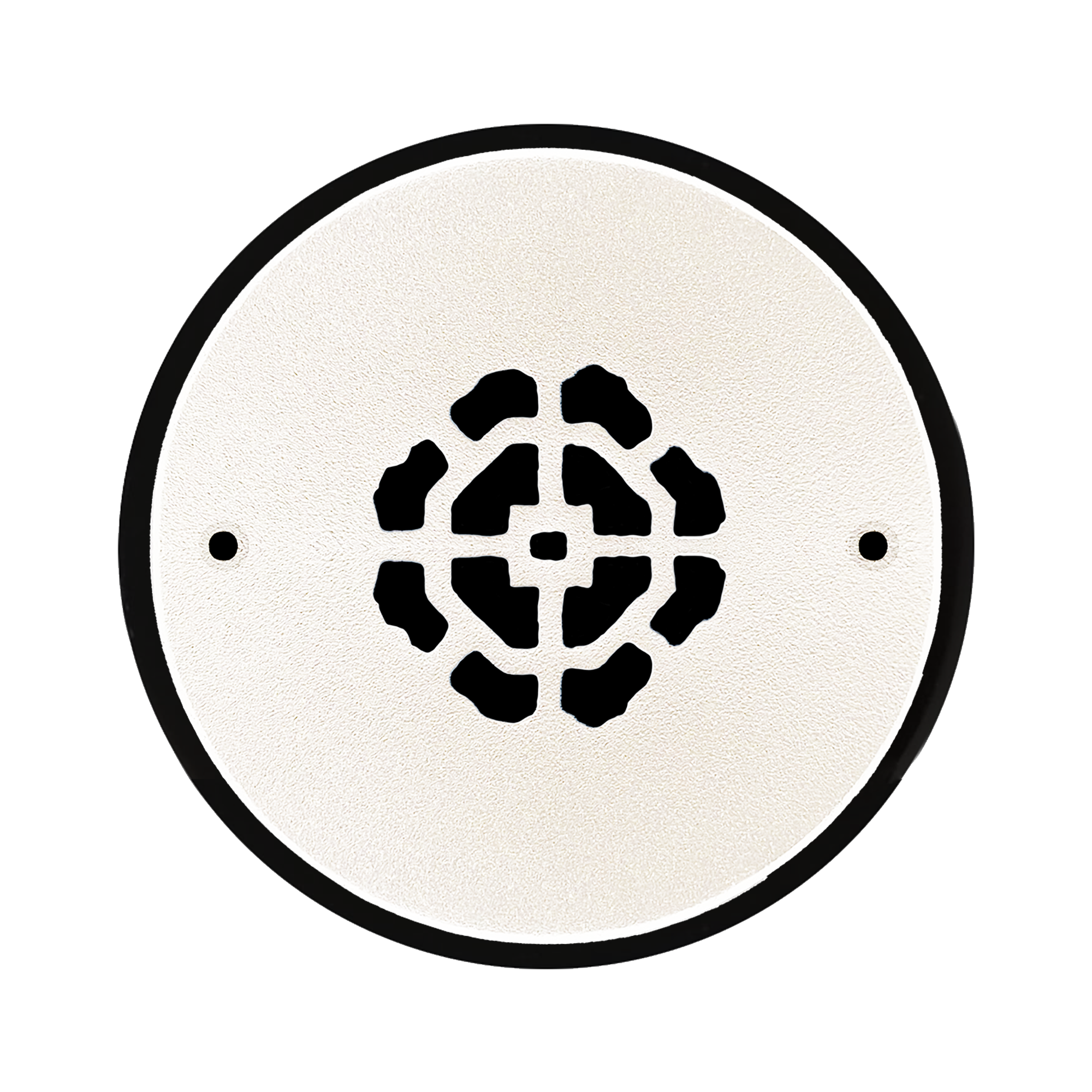 Grille ronde en aluminium moulé massif Achtek de 2,5 po | Revêtement en poudre