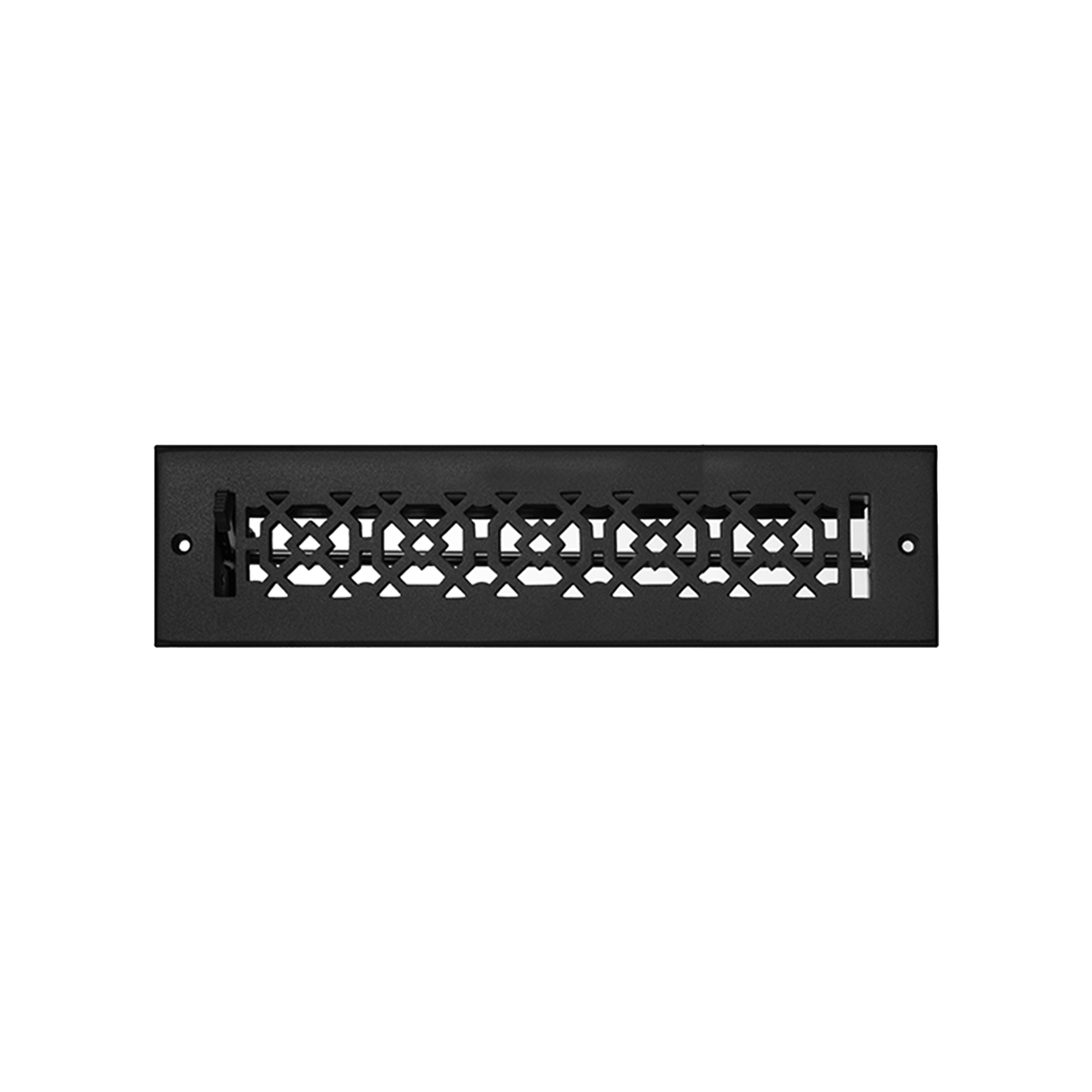 Achtek 2"x12" Solid Cast Aluminum Air Supply louvered Vent | Powder Coated