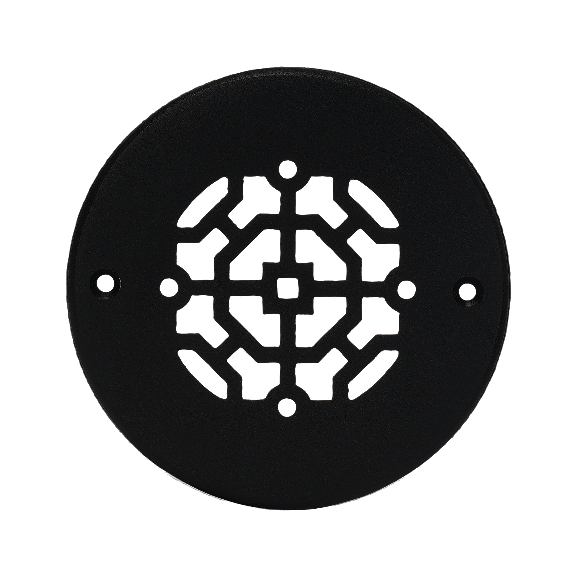 Grille ronde en aluminium moulé massif Achtek de 4 po | Revêtement en poudre