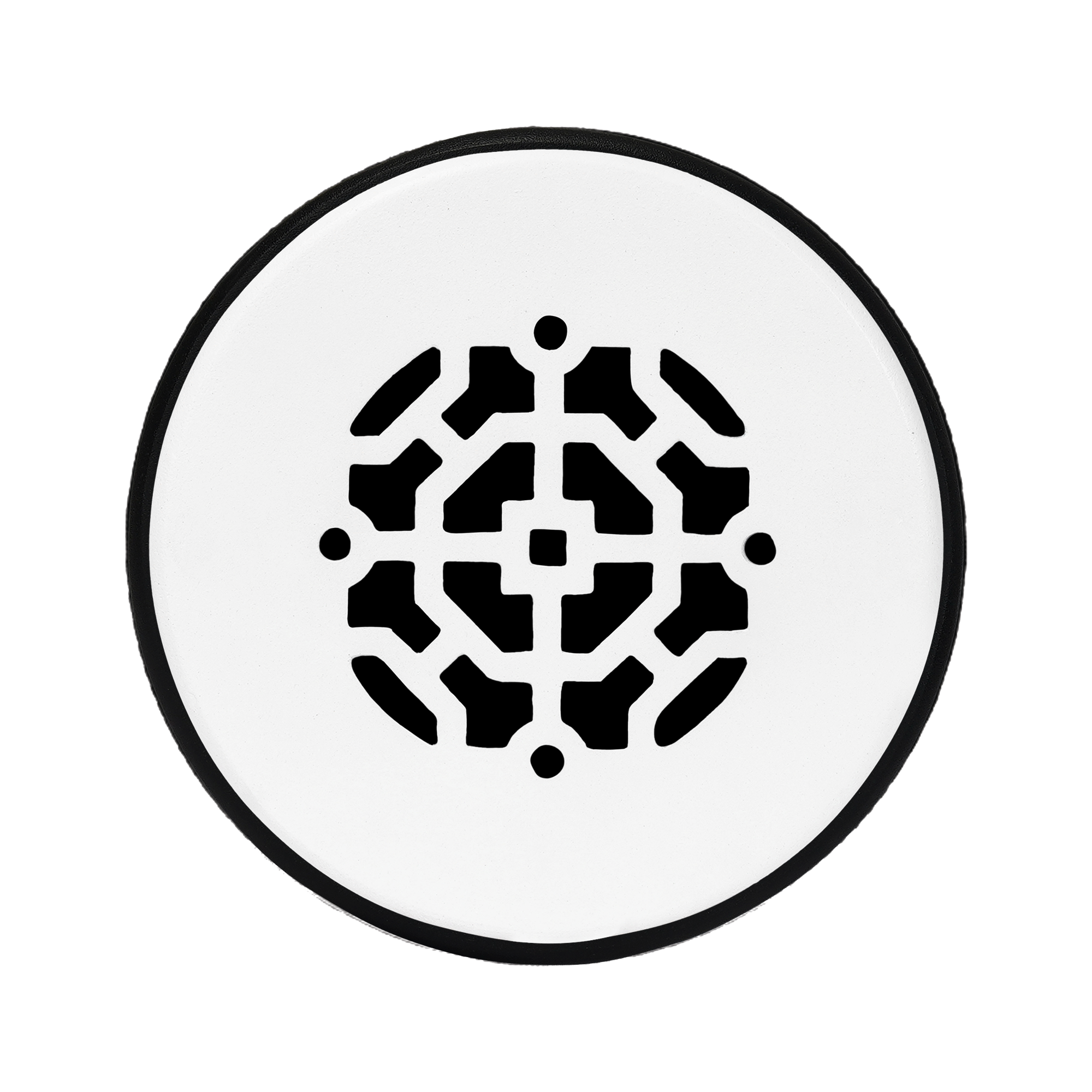 Grille ronde en aluminium moulé massif Achtek de 4 po | Revêtement en poudre