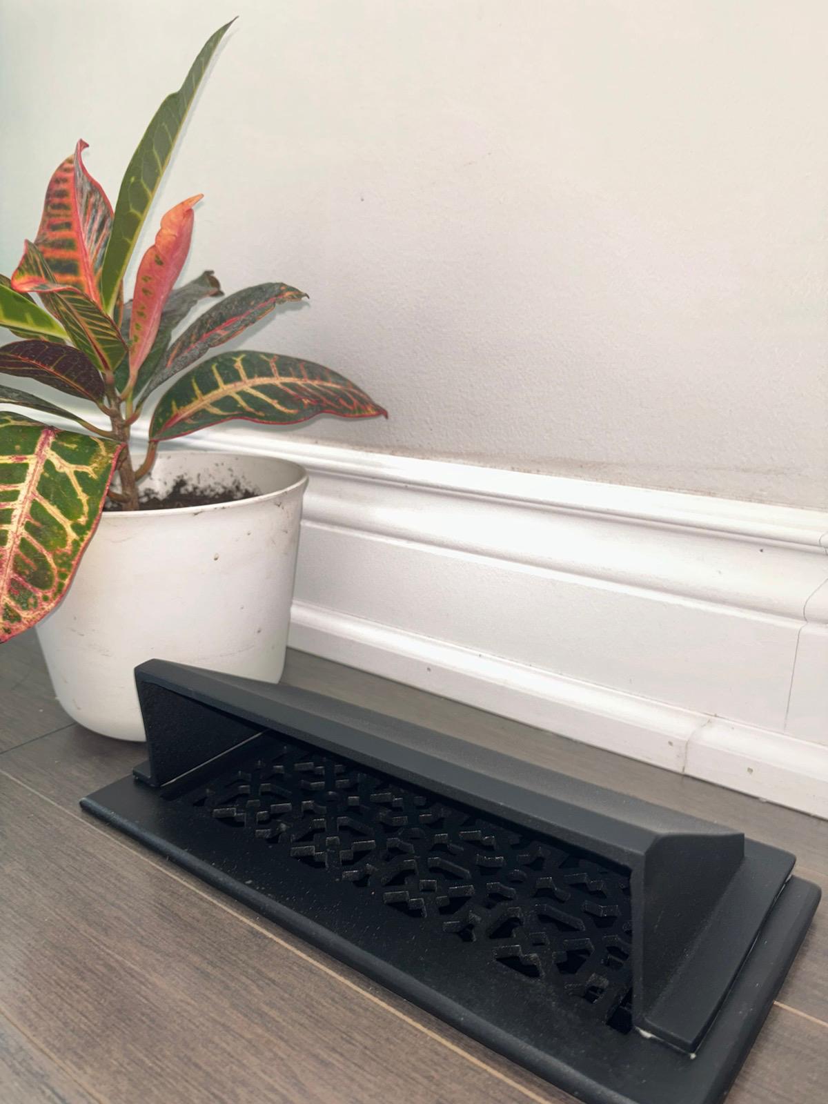 Solid Metal Deflector 6"x14" Unbreakable Cast Aluminum | Air & Heat Diverter