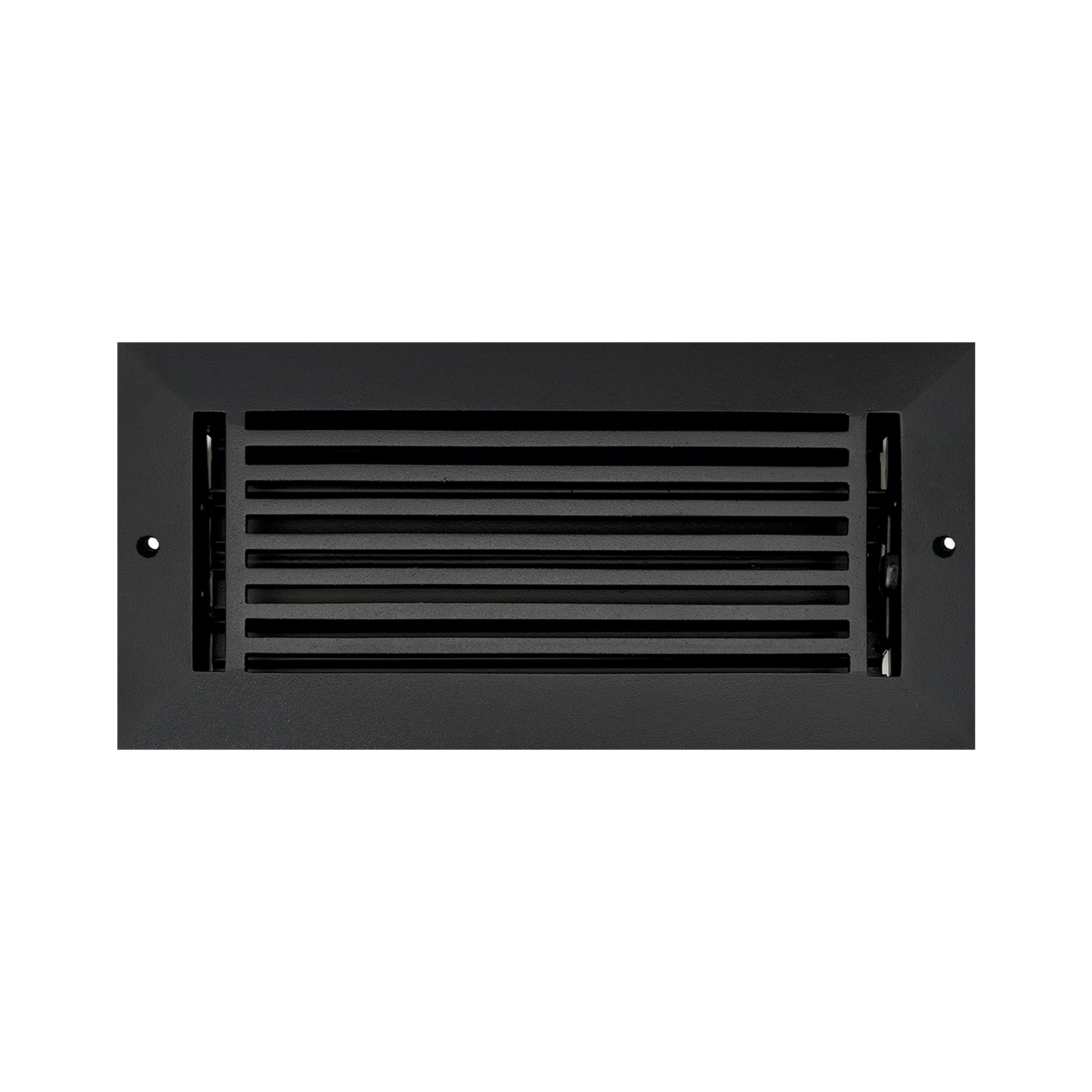 Linear 4"x8" Solid Cast Aluminum Air Supply louvered Vent | Powder Coated