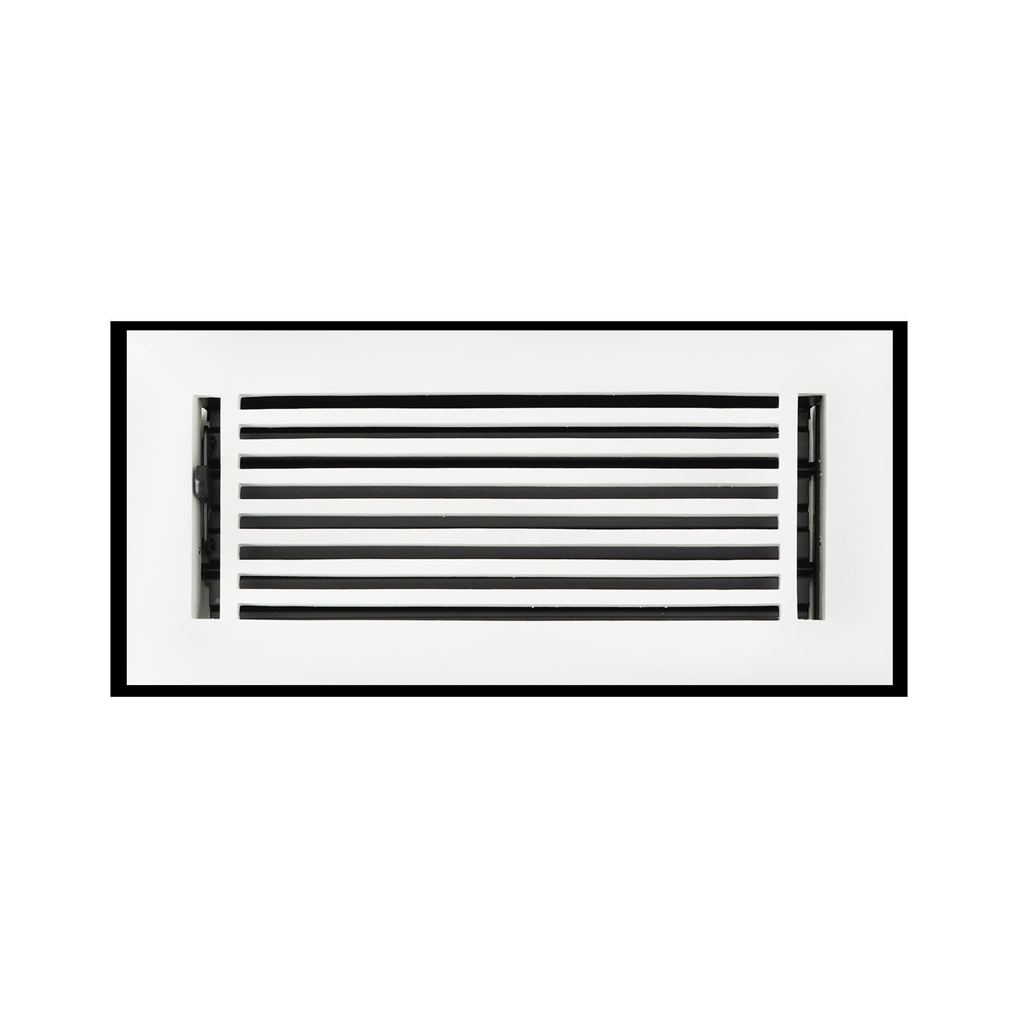Linear 4"x12" Solid Cast Aluminum louvered Air Supply | Powder Coated