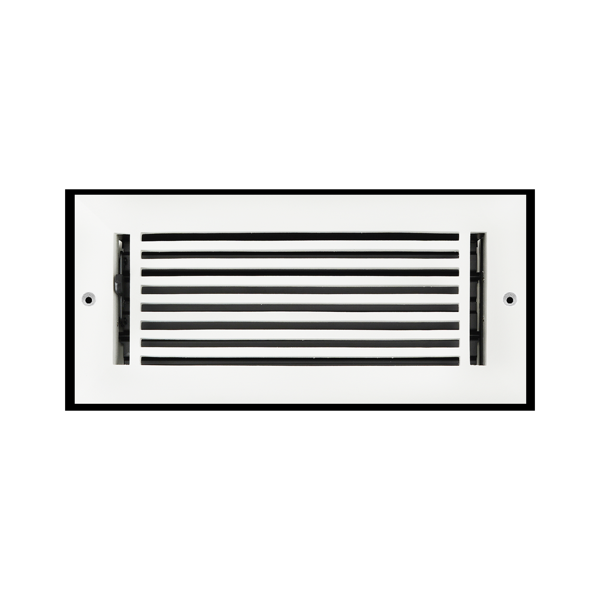 Linear 4"x10" Solid Cast Aluminum Air Supply louvered Vent | Powder Coated