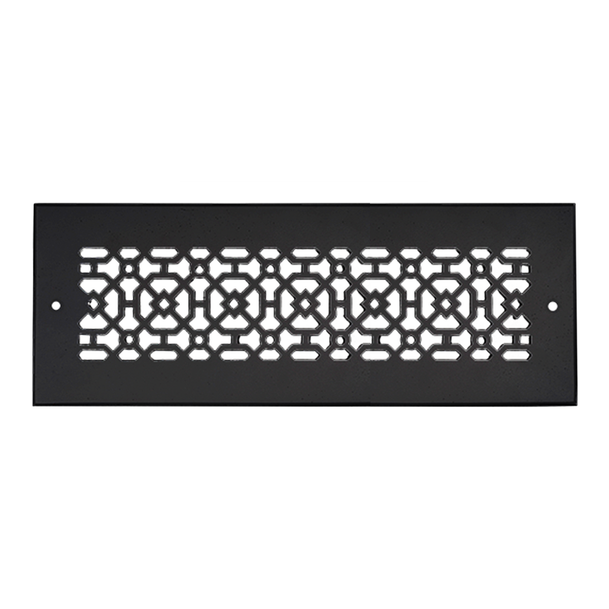 Achtek 4"x14" rust free powder coated air return vent cover in matte black fits for wall/ceiling mounting