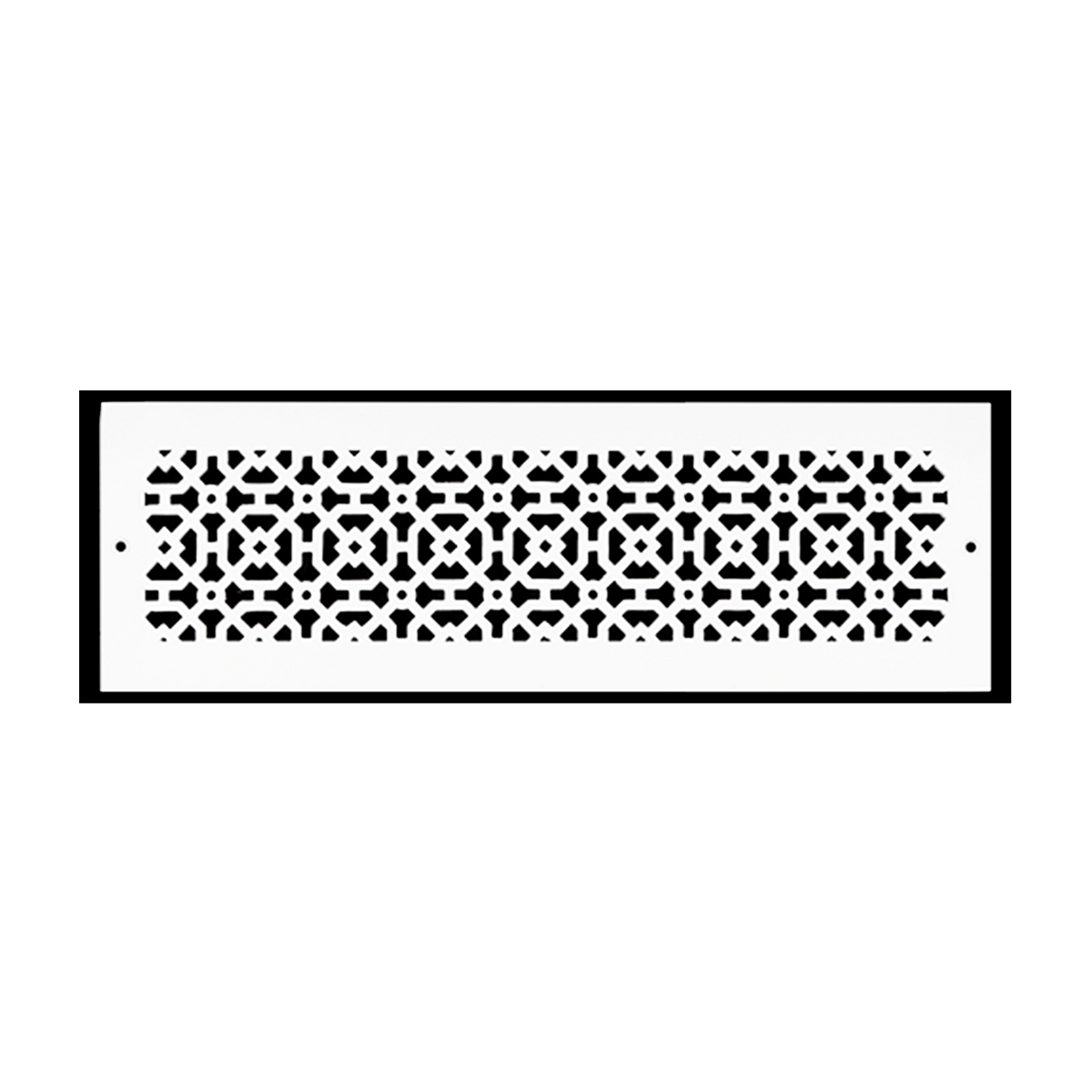 Achtek 5x18 handcrafted white air return vent cover designed for wall or ceiling mounting, countersunk screw holes