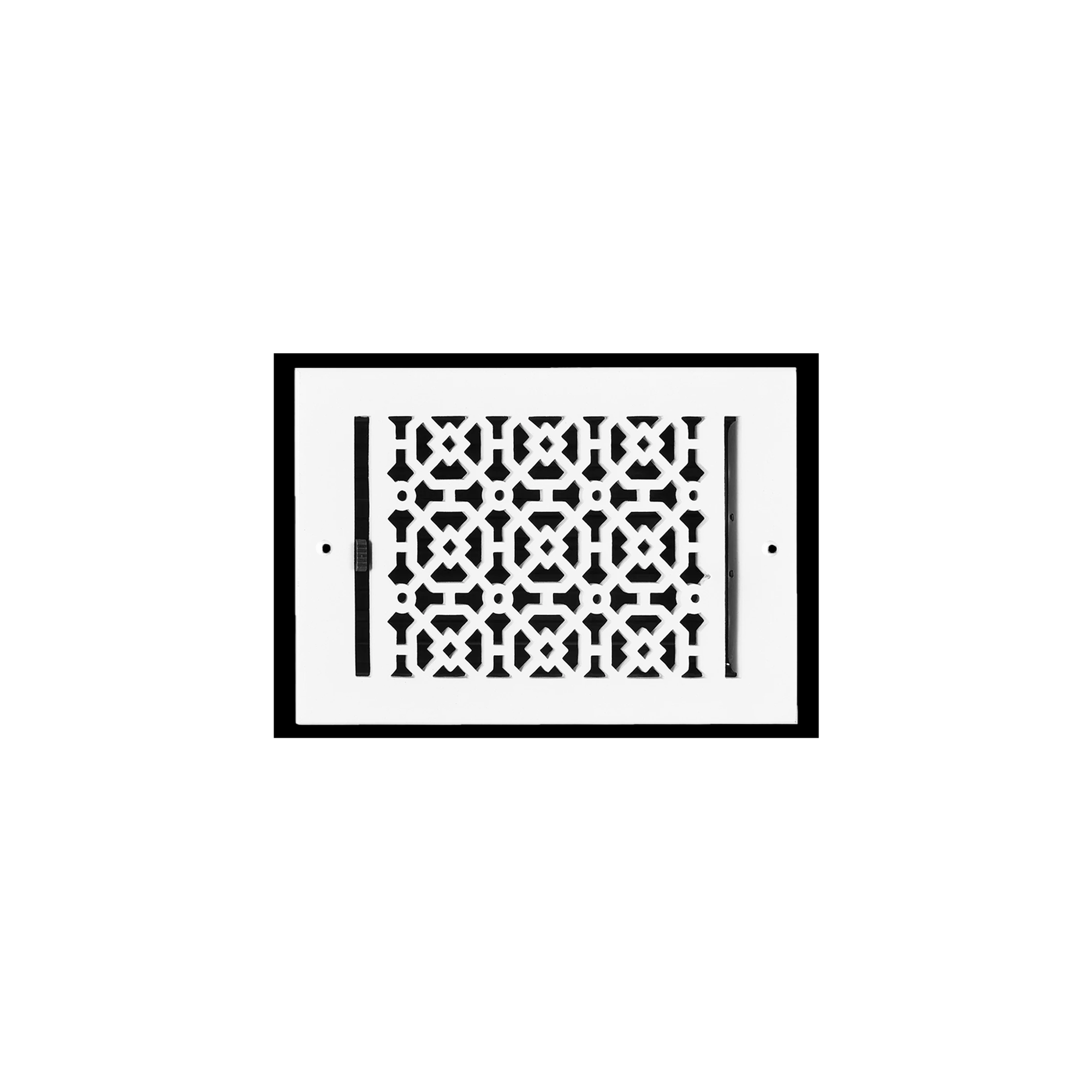 Achtek 5"x9" Solid Cast Aluminum Air Supply louvered Vent | Powder Coated