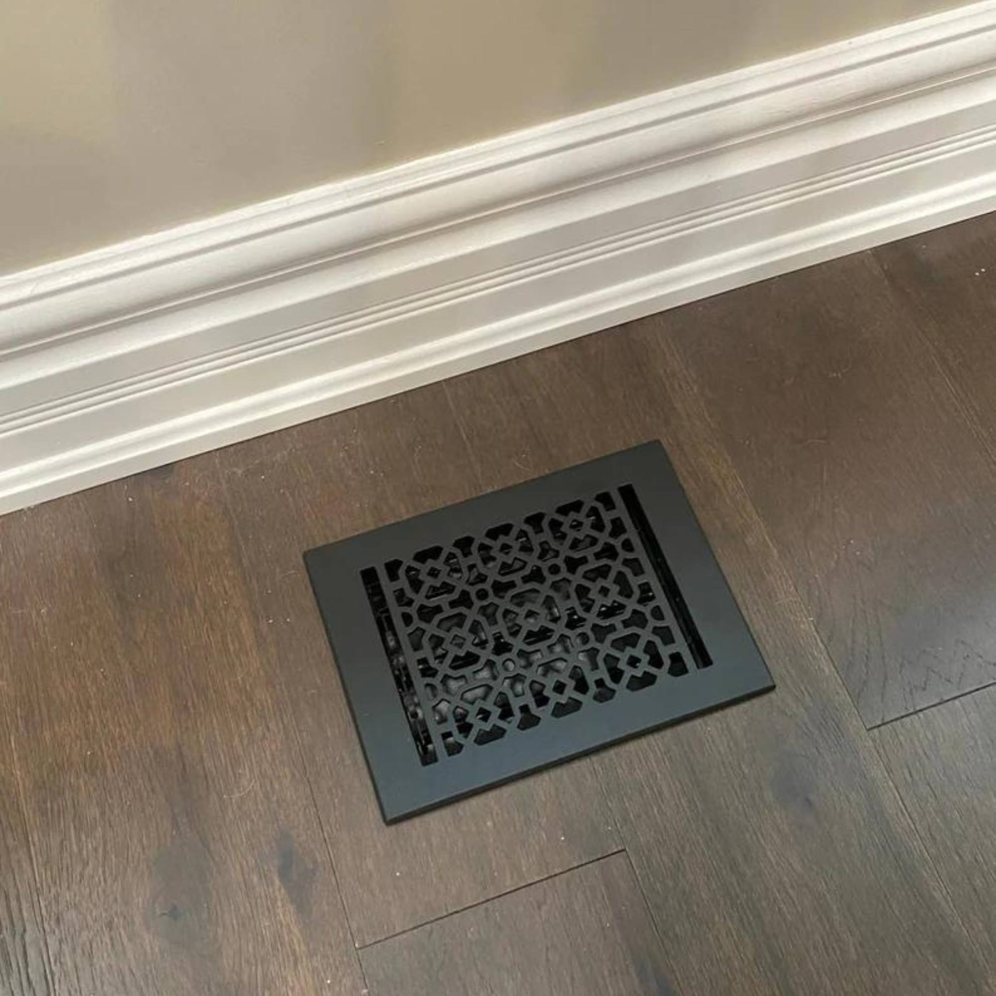 Achtek 6"x9" Solid Cast Aluminum Air Supply louvered Vent | Powder Coated