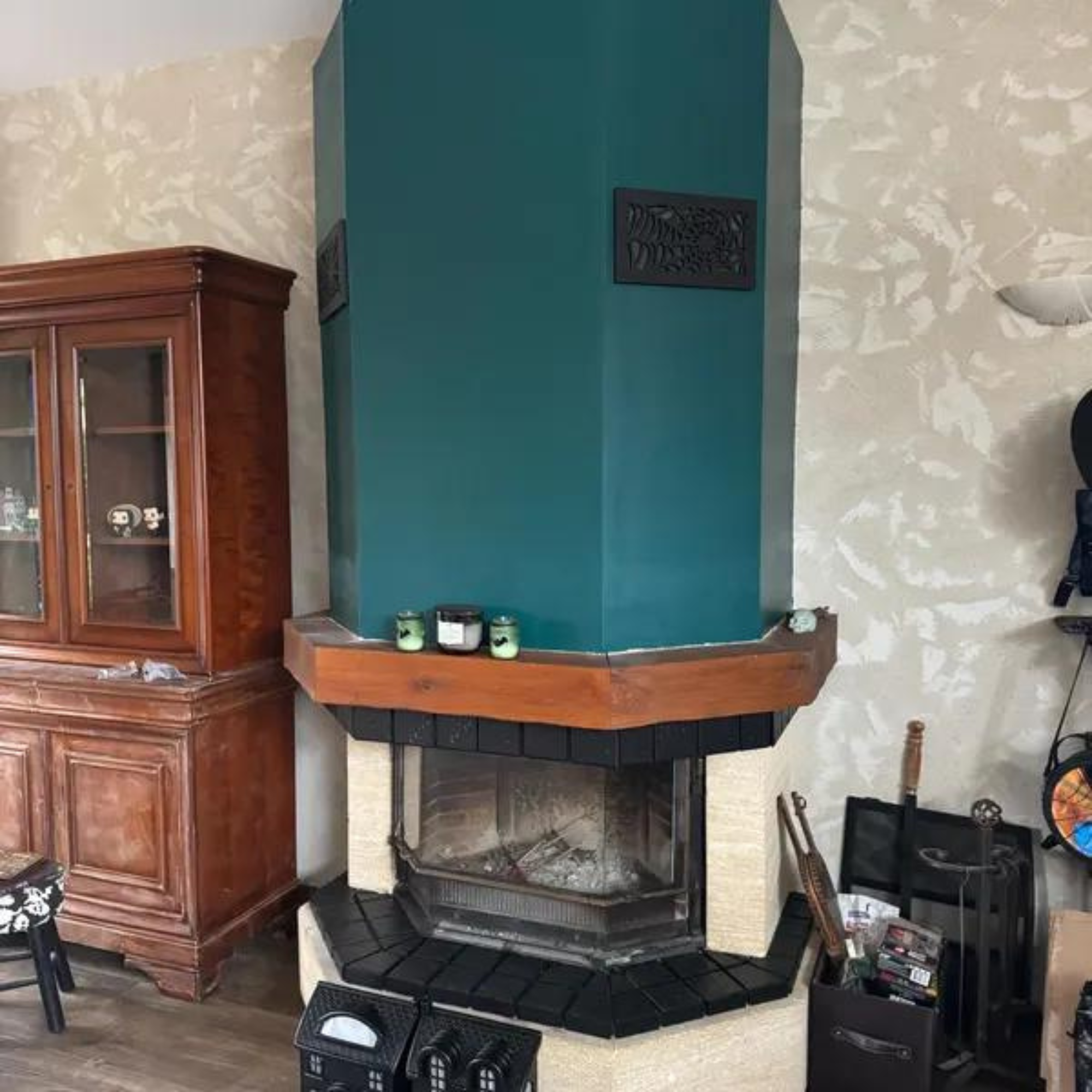 Grille de recouvrement en aluminium moulé robuste de 6"x14" avec ouverture de conduit SPIDER WEB | Revêtement en poudre