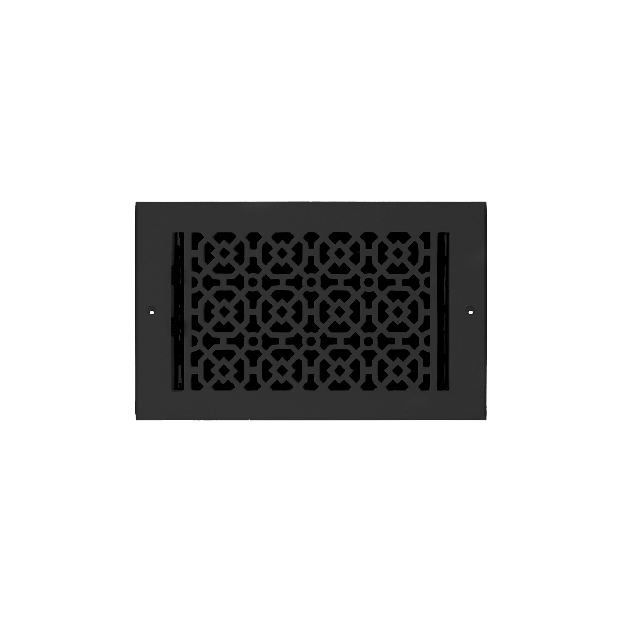 Achtek 6"x10" Solid Cast Aluminum Air Supply louvered Vent | Powder Coated