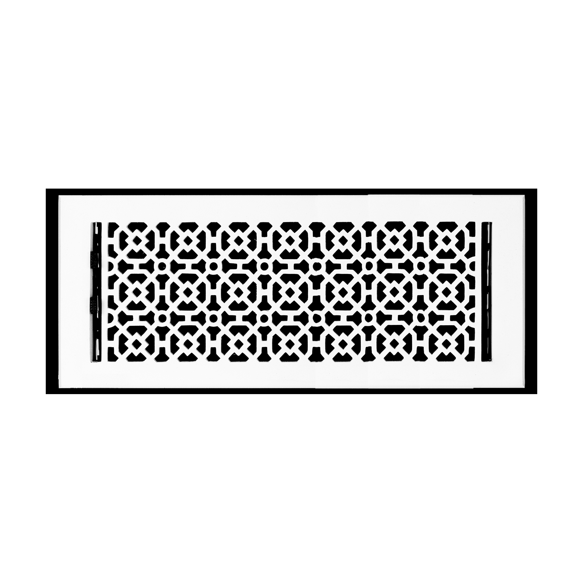 Achtek 6"x16" Solid Cast Aluminum Air Supply louvered Vent | Powder Coated