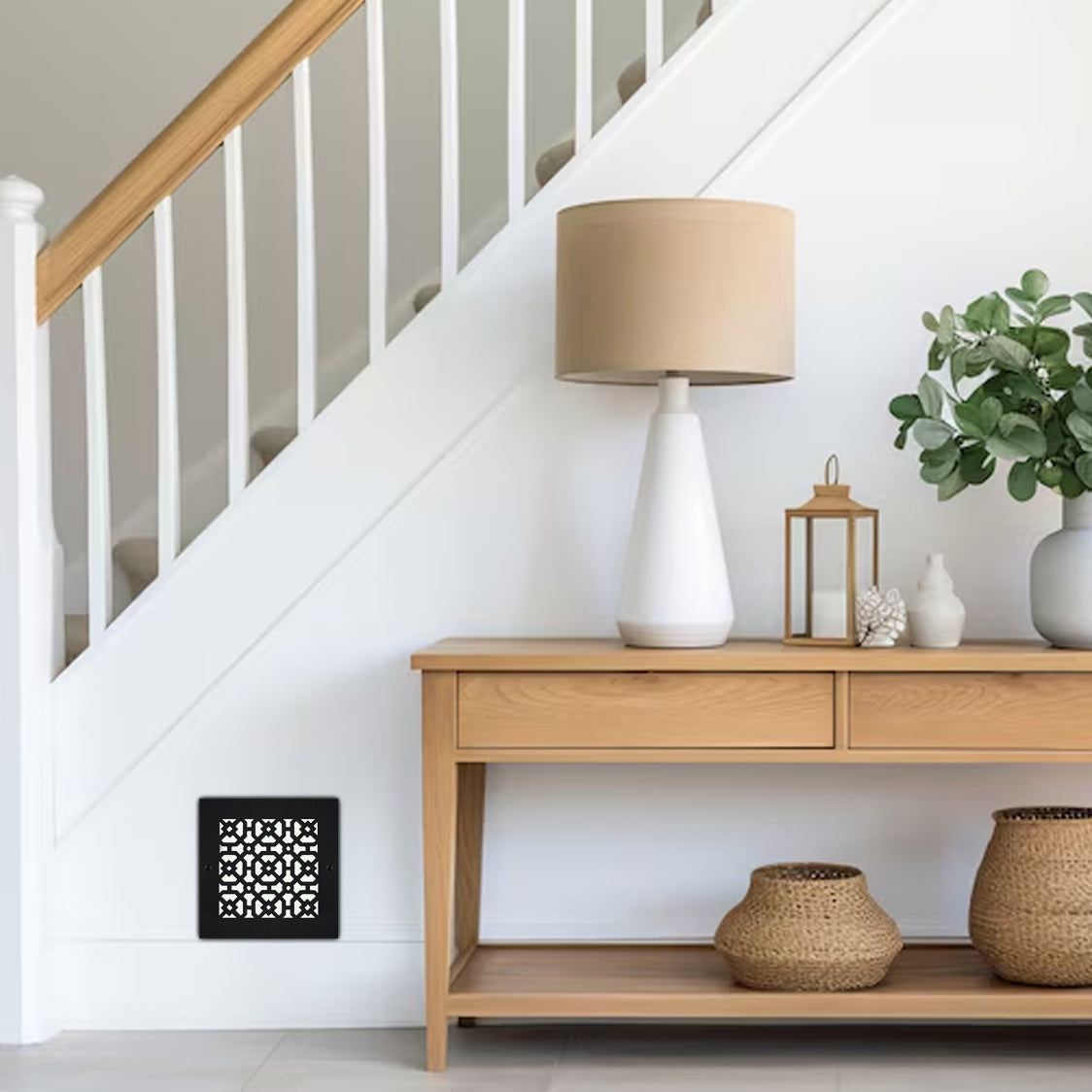 Achtek 6"x6" Aluminium moulé lourd RETOUR D'AIR | Revêtement en poudre
