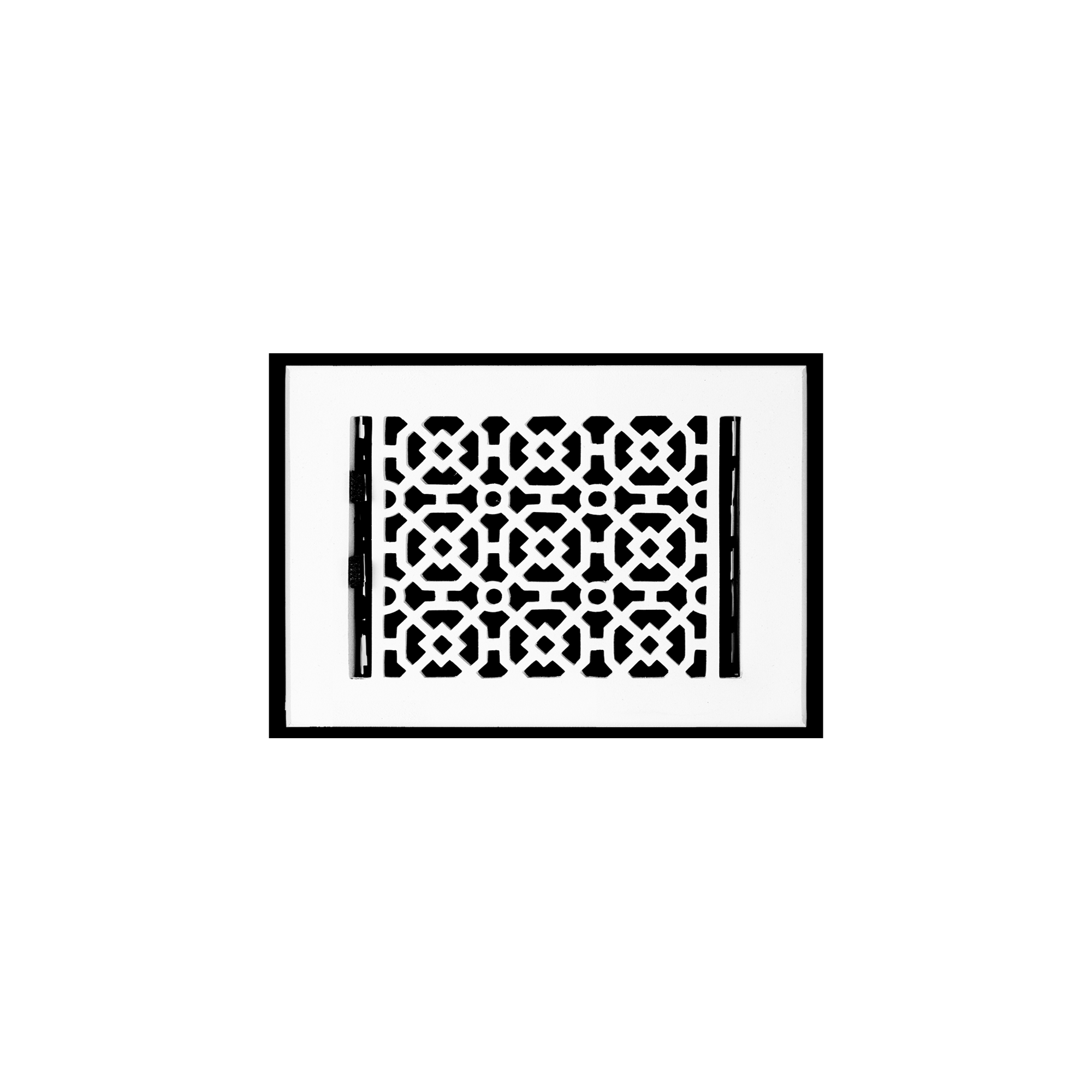 Achtek 6"x9" Solid Cast Aluminum Air Supply louvered Vent | Powder Coated