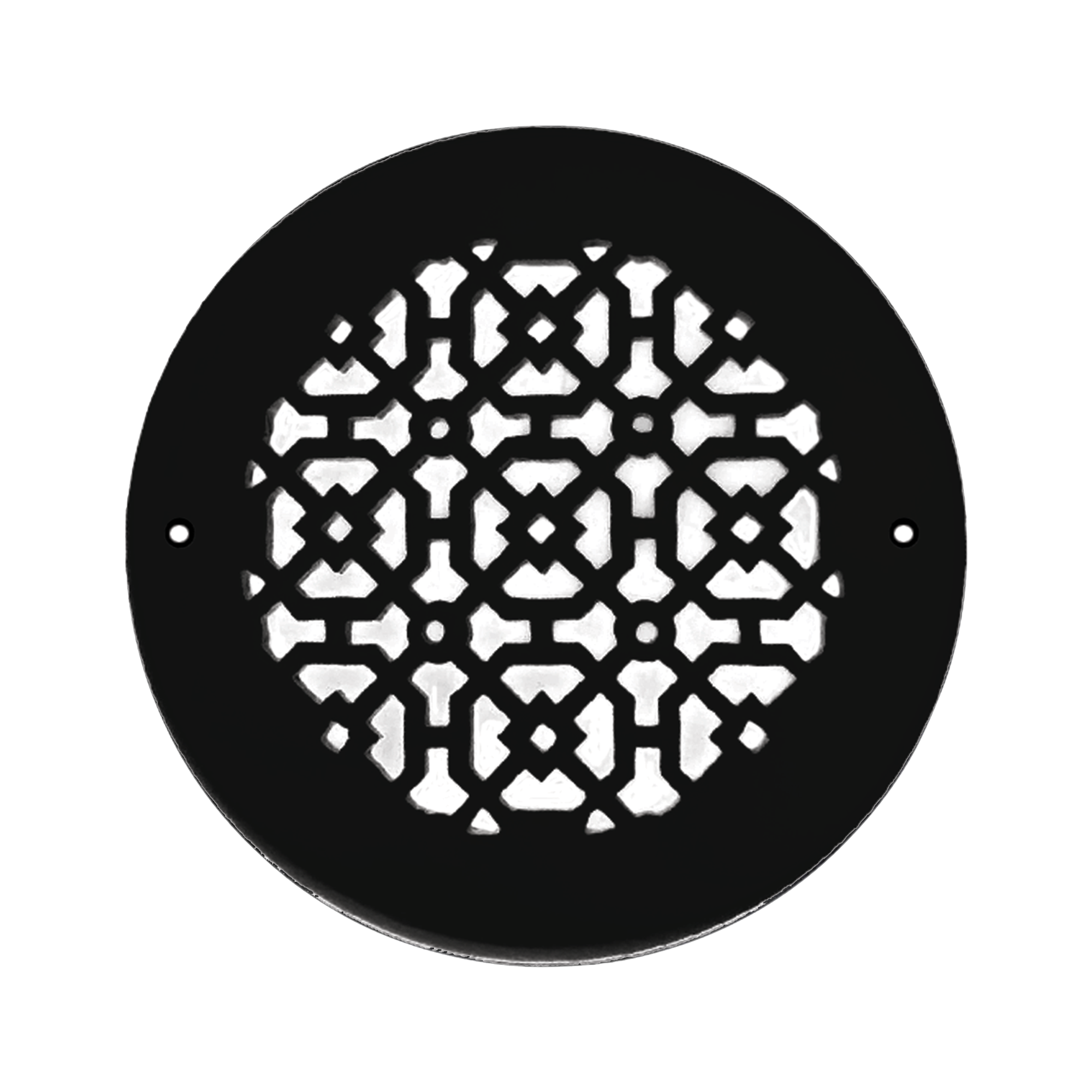 Achtek 7" Duct (8-1/2" Overall) Round Vent Cast Aluminum Handcrafted