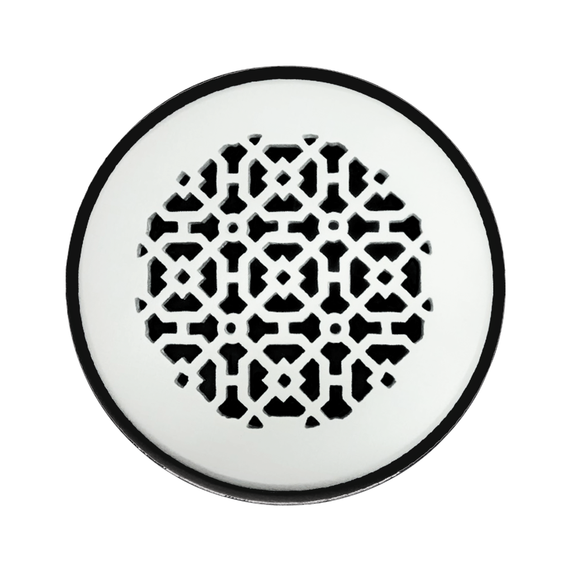 Achtek 7" Duct (8-1/2" Overall) Round Vent Cast Aluminum Handcrafted