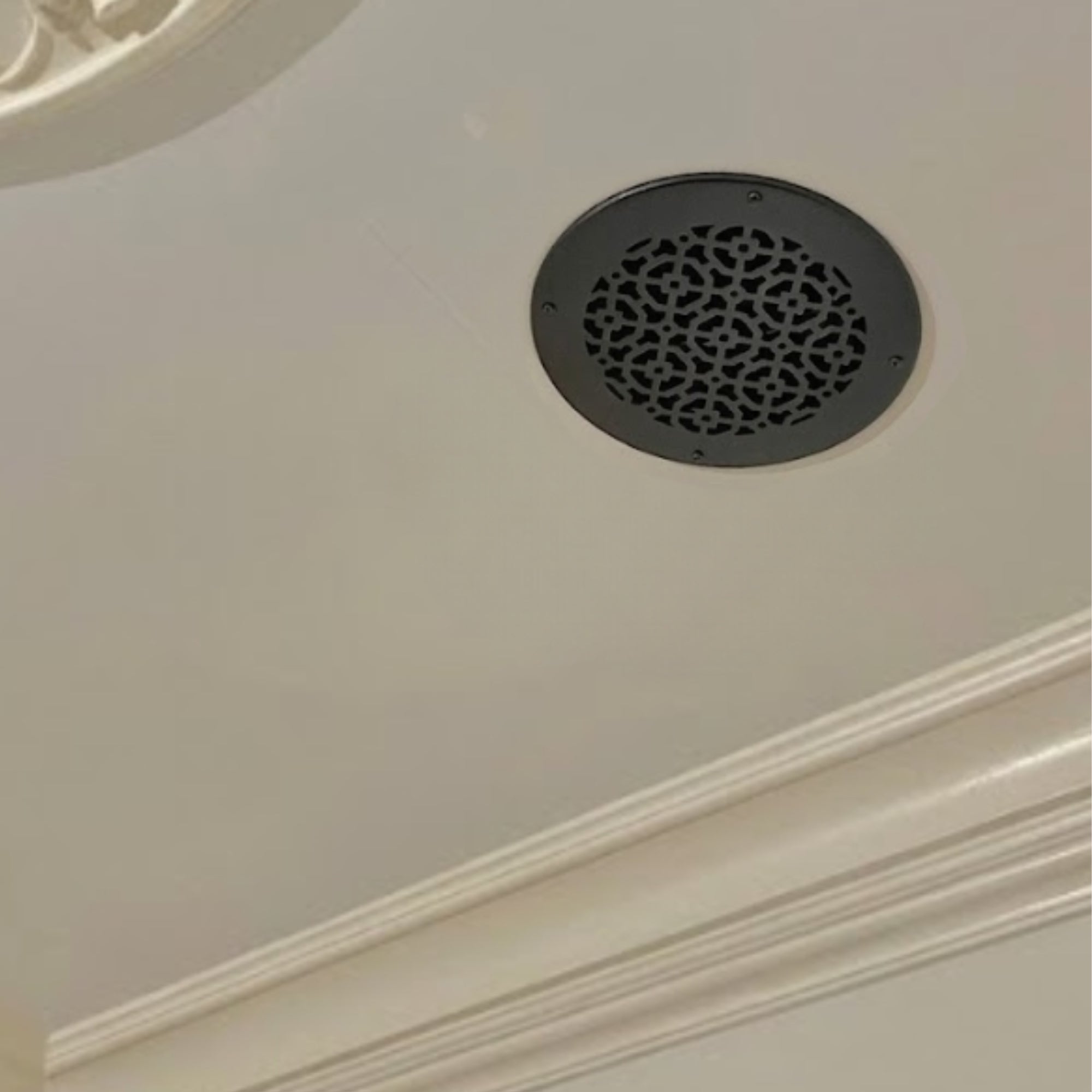 Achtek 8" Duct (10" Overall) Round Vent Cast Aluminum Handcrafted