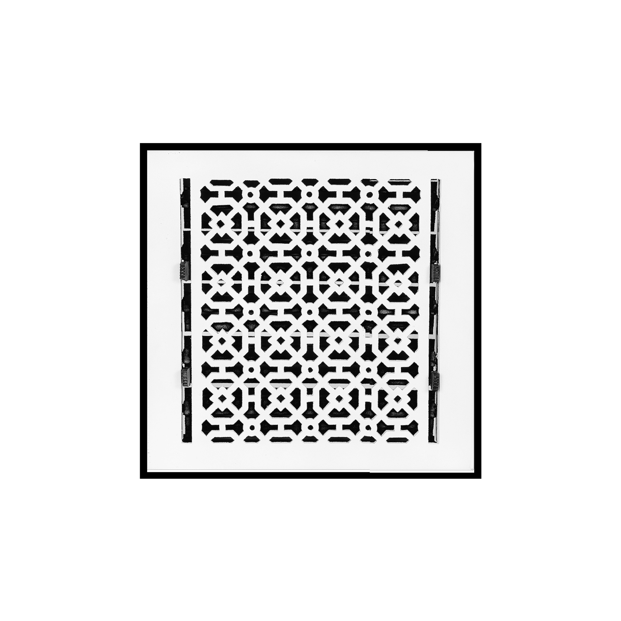 Achtek 9"x9" Solid Cast Aluminum Air Supply louvered Vent Powder Coated