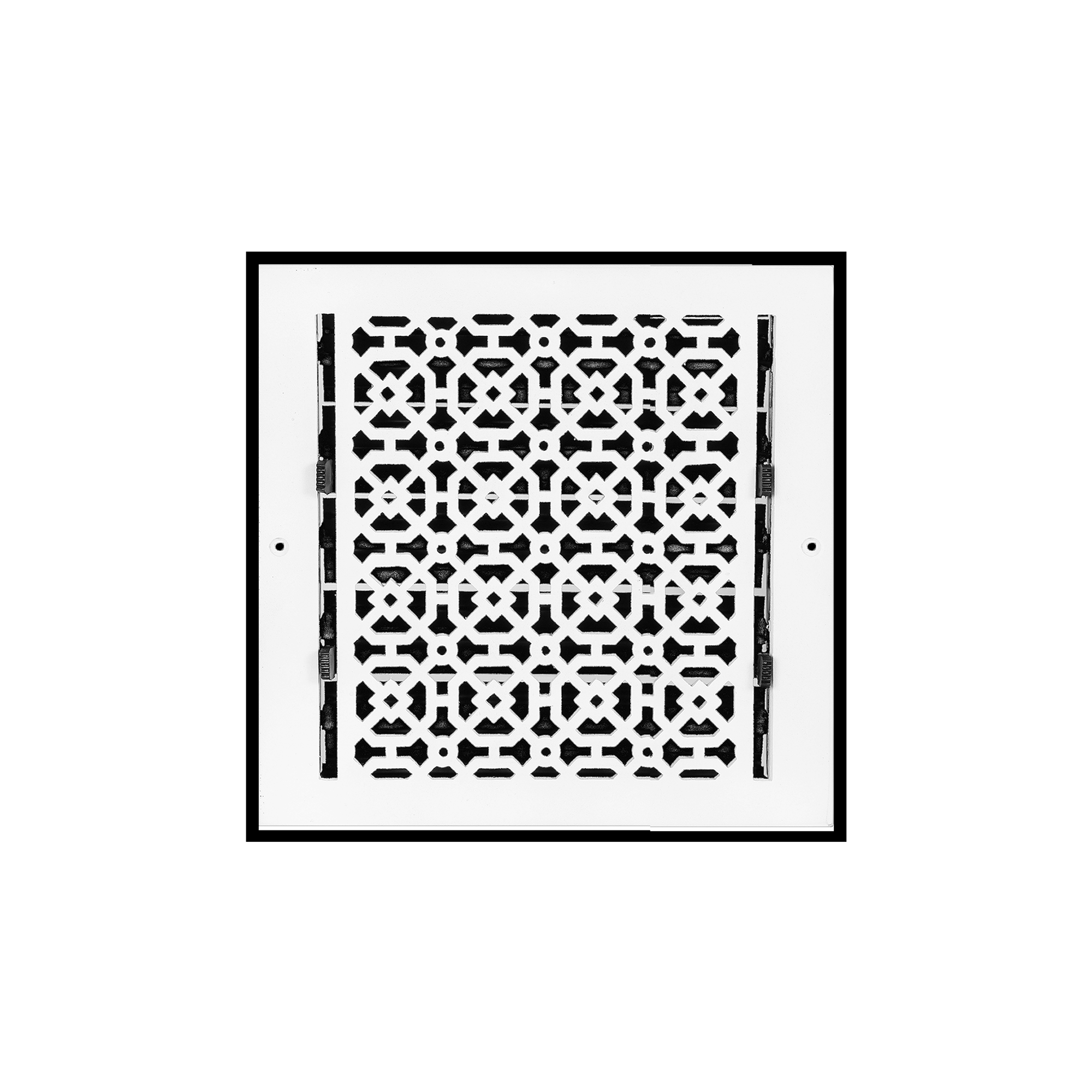 Achtek 9"x9" Solid Cast Aluminum Air Supply louvered Vent Powder Coated