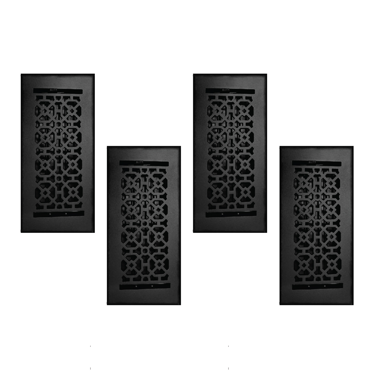 2 to 5 PACK 4"x10" Achtek Walkable FLOOR Solid Cast Aluminum Air Supply louvered  Powder Coated