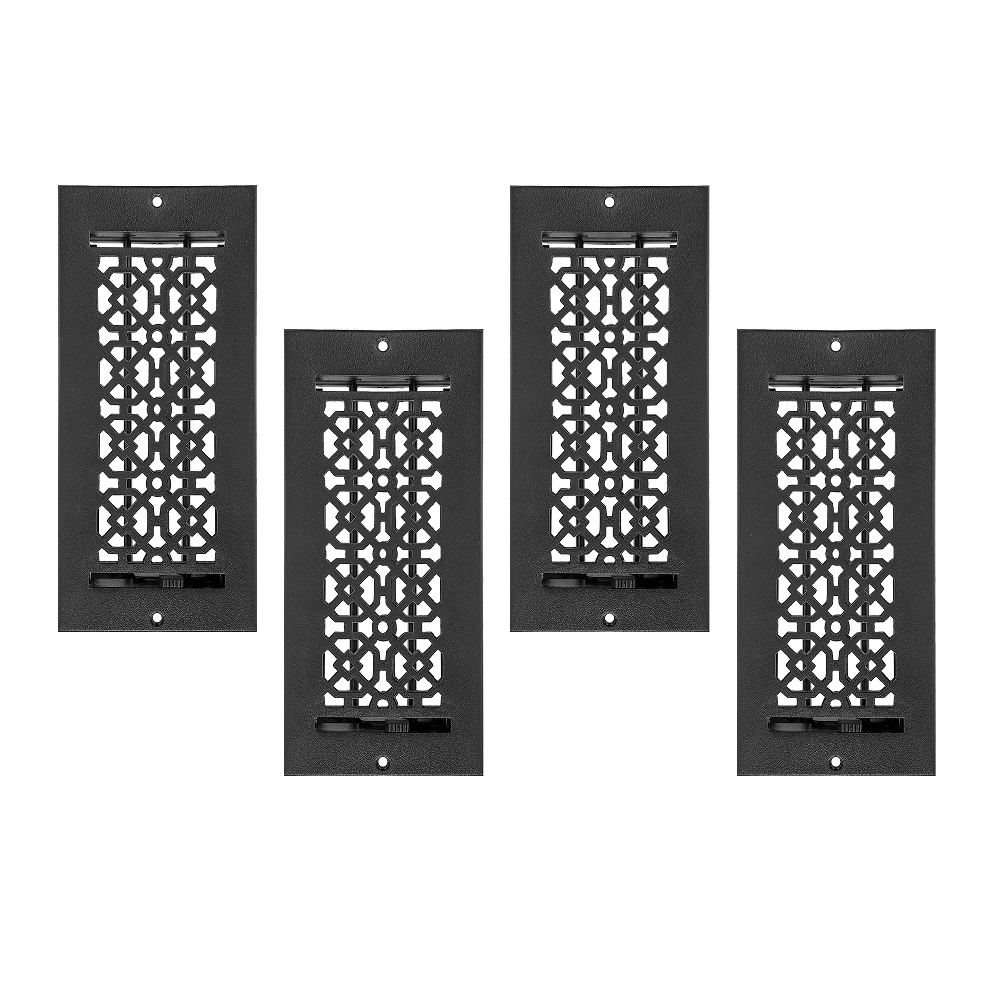PACK of 4 ACHTEK 4"x10" WALL/CEILING Solid Cast Aluminum Air Supply louvered Powder Coated