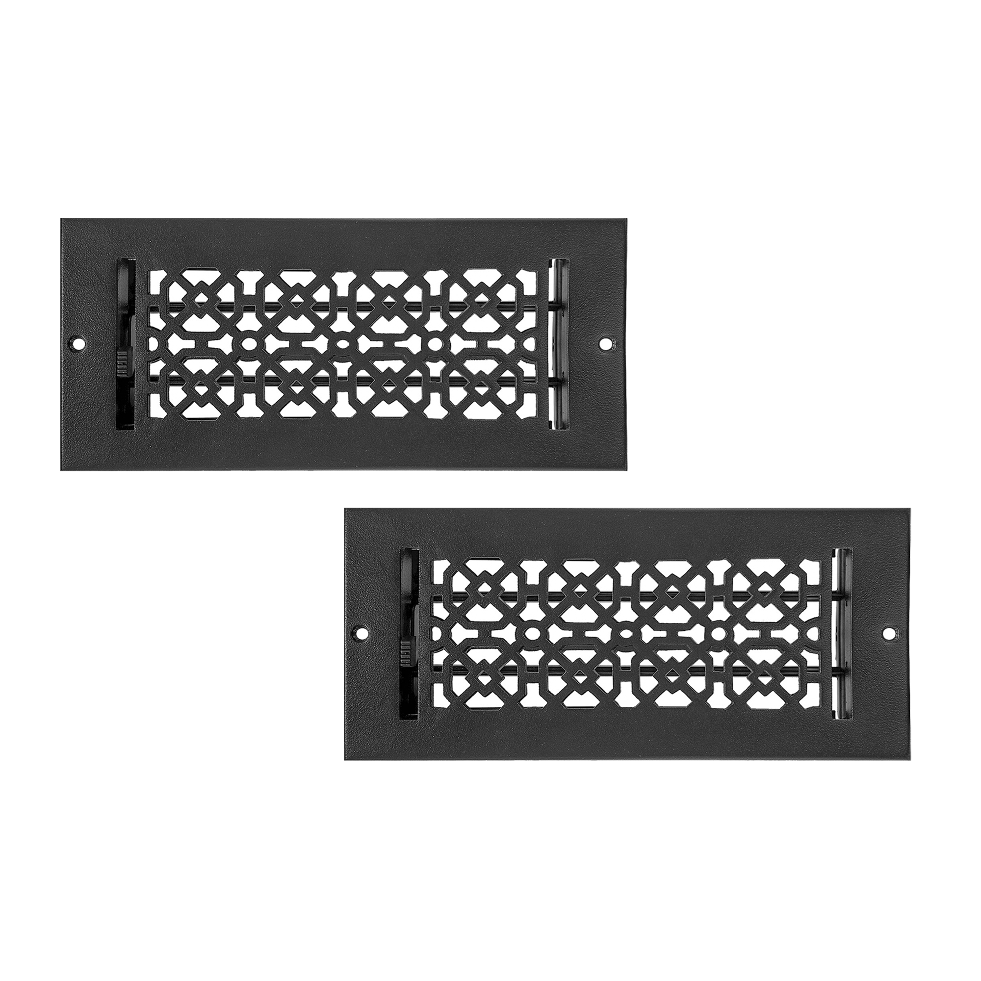 PACK of 2 ACHTEK 4"x10" WALL/CEILING Solid Cast Aluminum Air Supply louvered Powder Coated