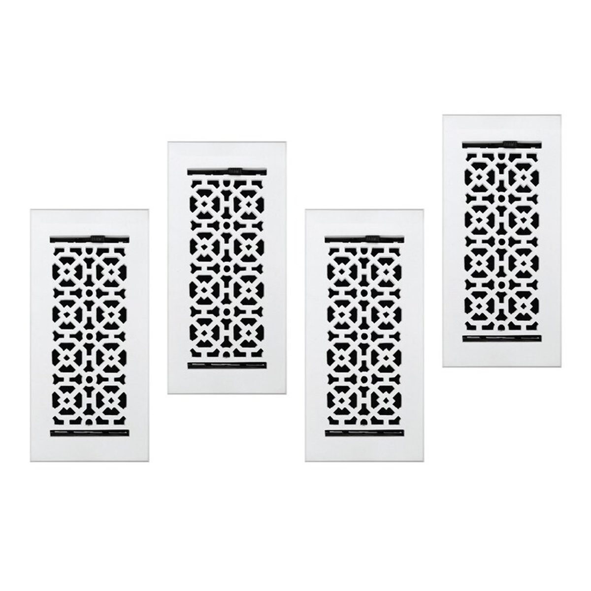 PACK of 4 ACHTEK 4"x10" Walkable FLOOR Solid Cast Aluminum Air Supply louvered Powder Coated