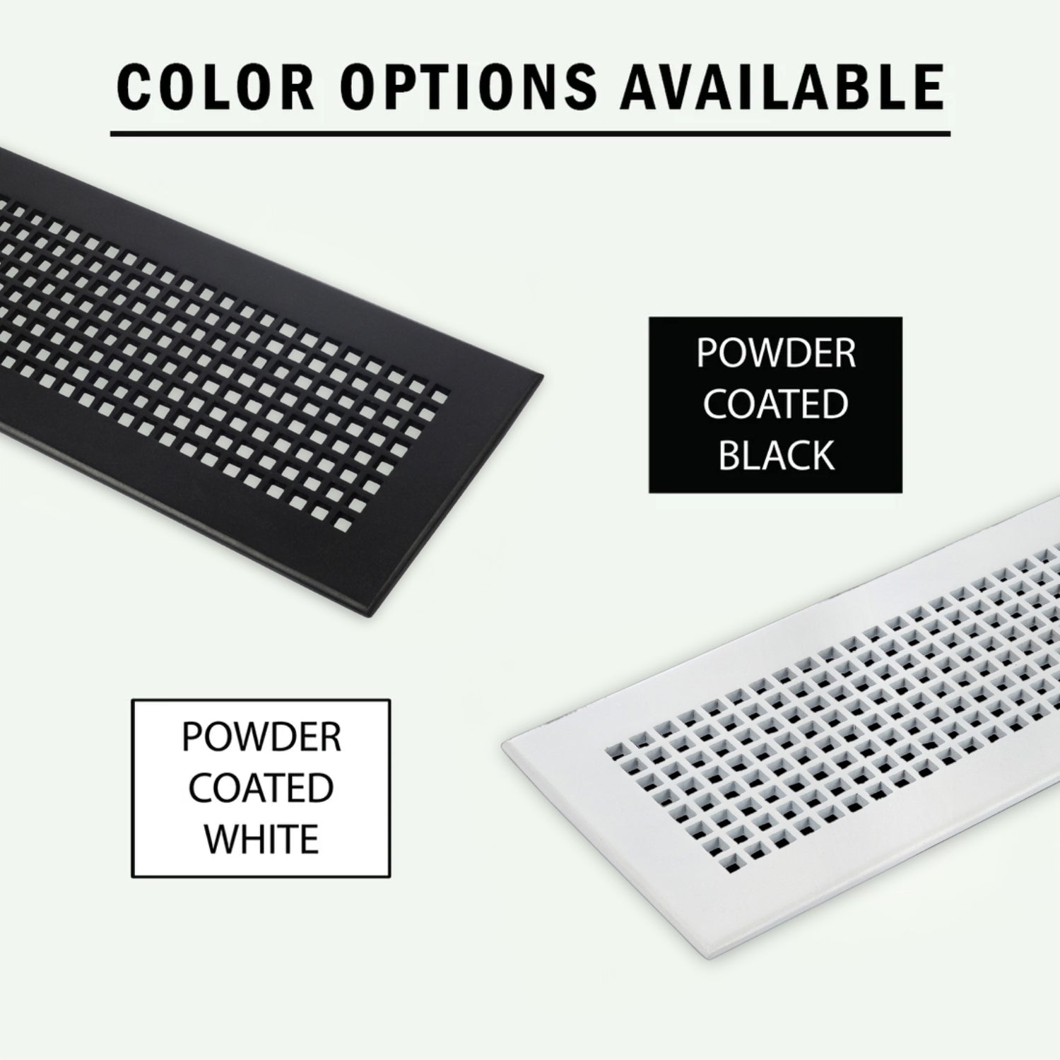 Mosaïque 6"x24" Aluminium moulé lourd RETOUR D'AIR | Revêtement en poudre