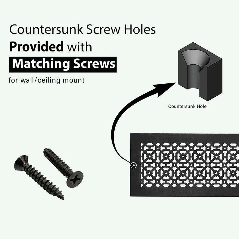 Achtek 12"x16" Heavy Cast Aluminum AIR RETURN | Powder Coated