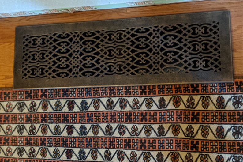 Custom size Handmade Solid Cast Bronze Air Return Grate Cover