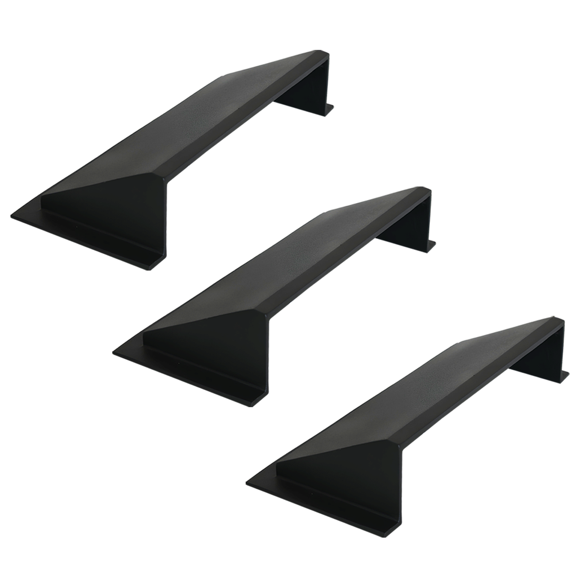 PACK of 3 Solid Metal Deflector 4"x10" Unbreakable Cast Aluminum | Air & Heat Diverter