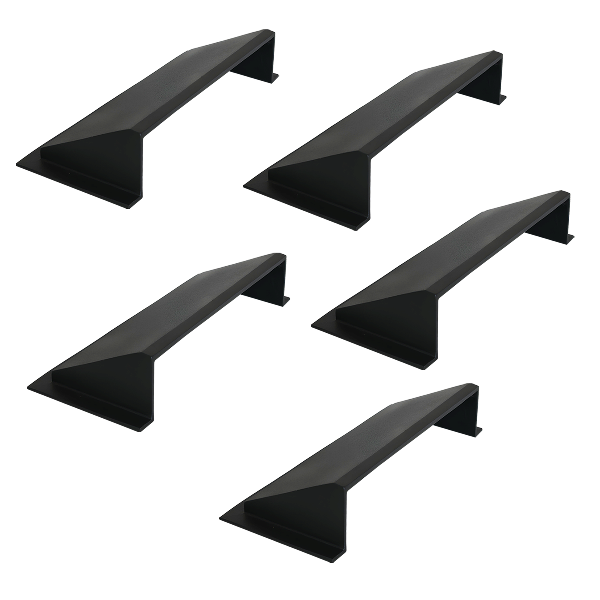 PACK of 5 Solid Metal Deflector 4"x10" Unbreakable Cast Aluminum | Air & Heat Diverter