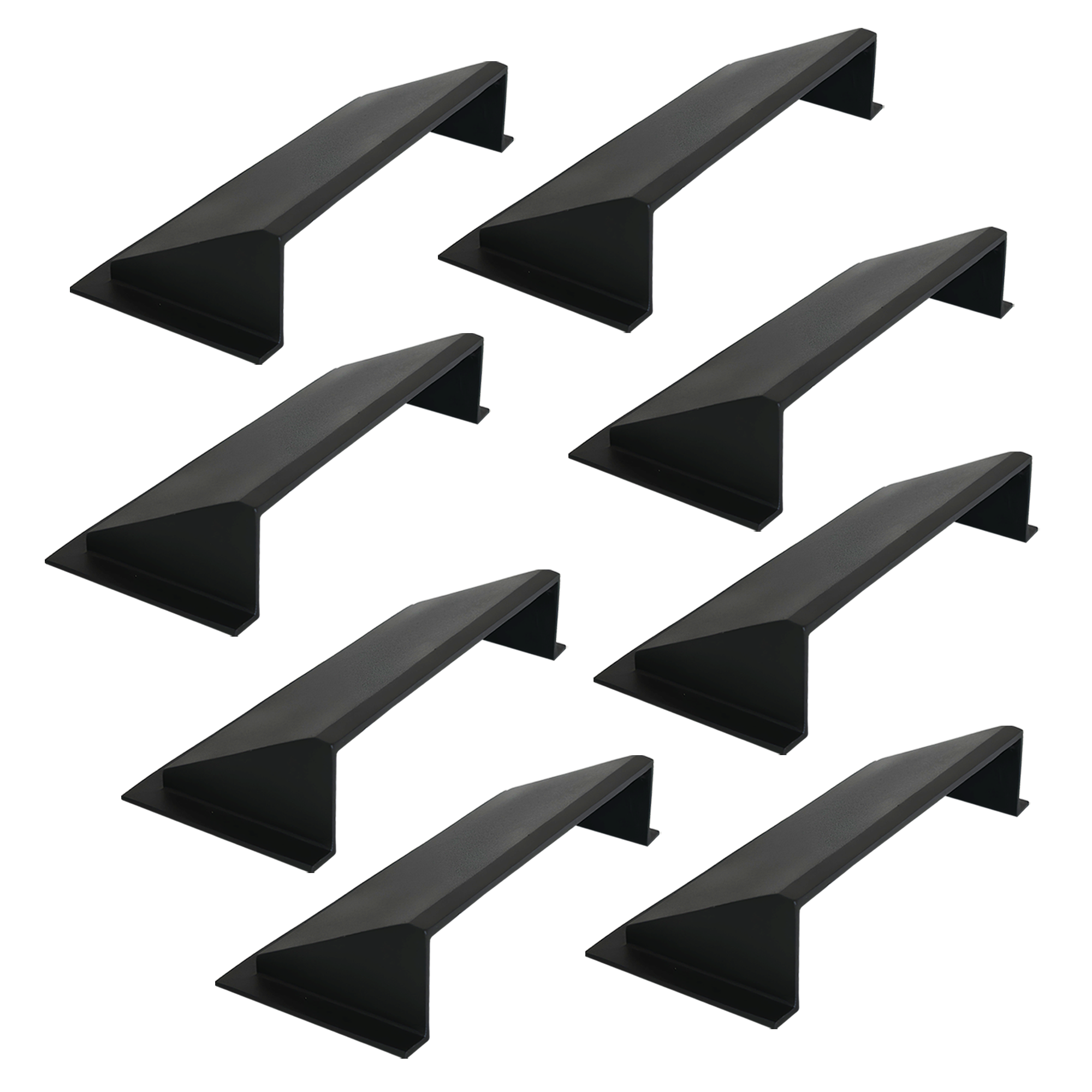 PACK of 8 Solid Metal Deflector 4"x10" Unbreakable Cast Aluminum | Air & Heat Diverter