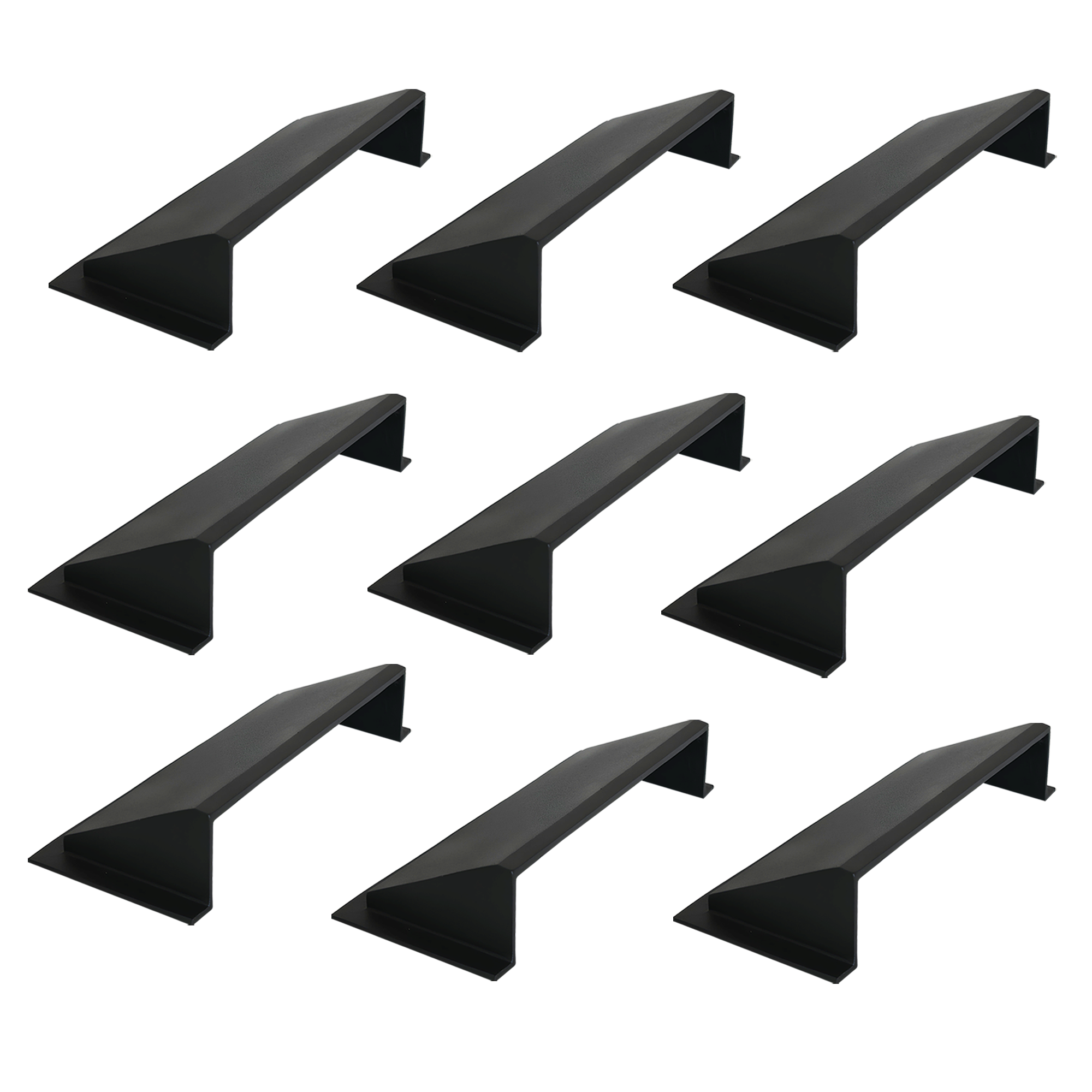 PACK of 9 Solid Metal Deflector 4"x10" Unbreakable Cast Aluminum | Air & Heat Diverter