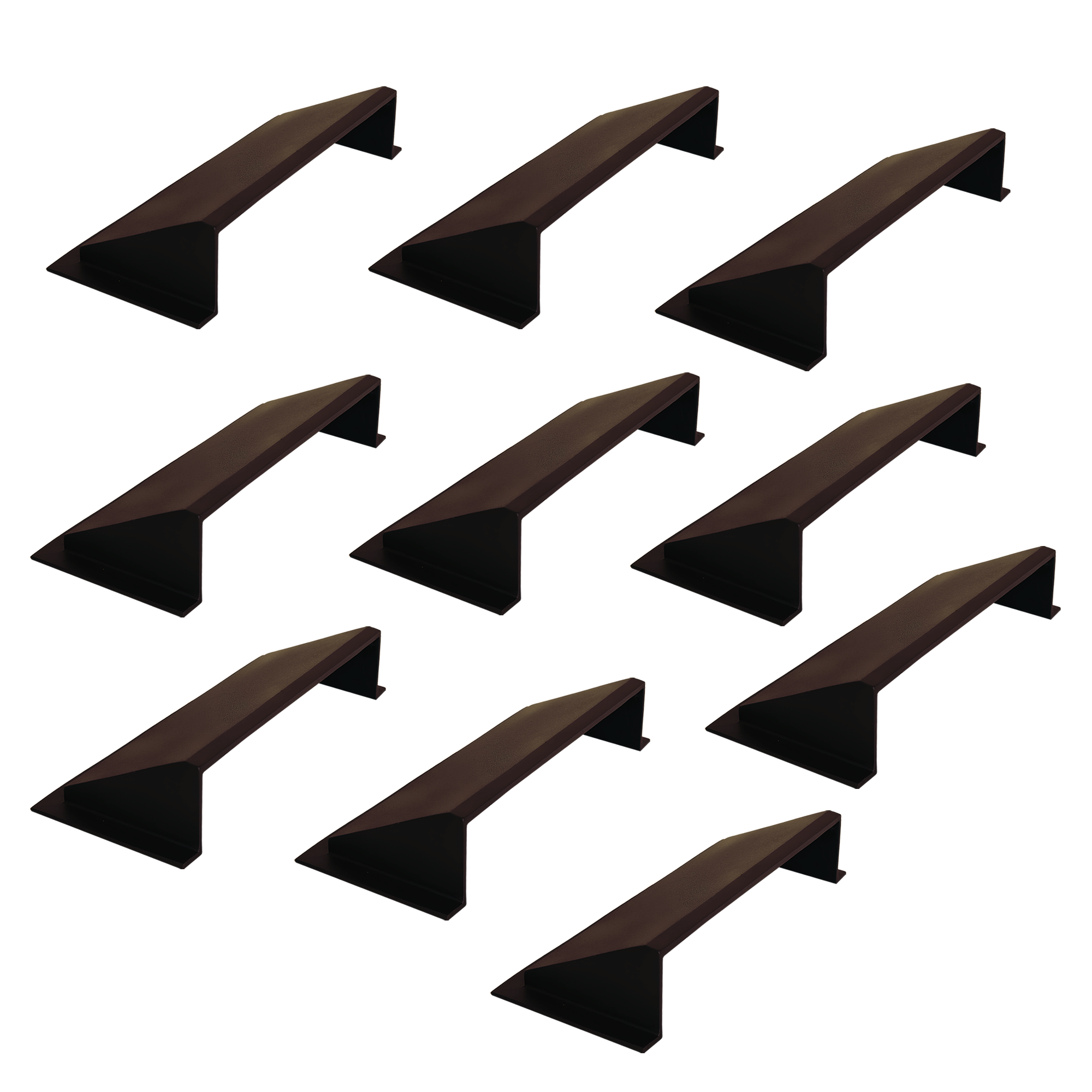 PACK of 10 Solid Metal Deflector 4"x10" Unbreakable Cast Aluminum | Air & Heat Diverter