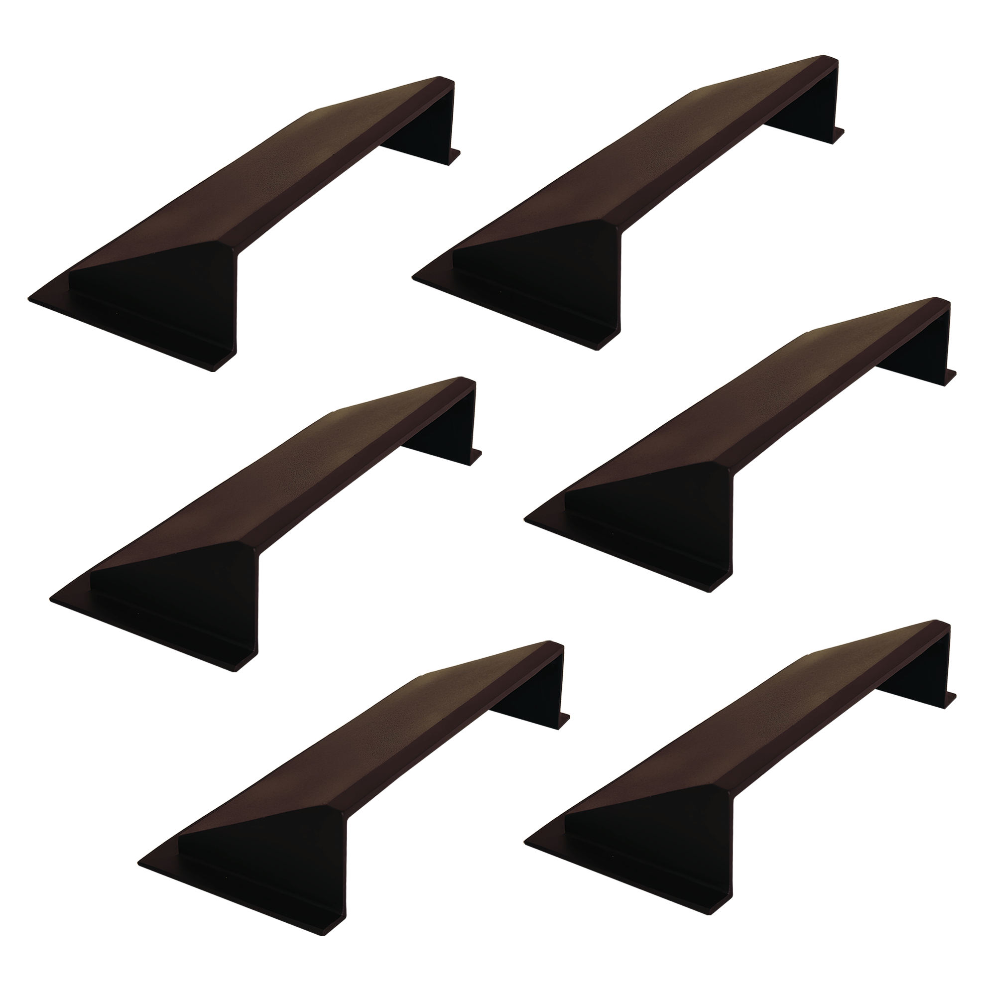 PACK of 6 Solid Metal Deflector 4"x10" Unbreakable Cast Aluminum | Air & Heat Diverter