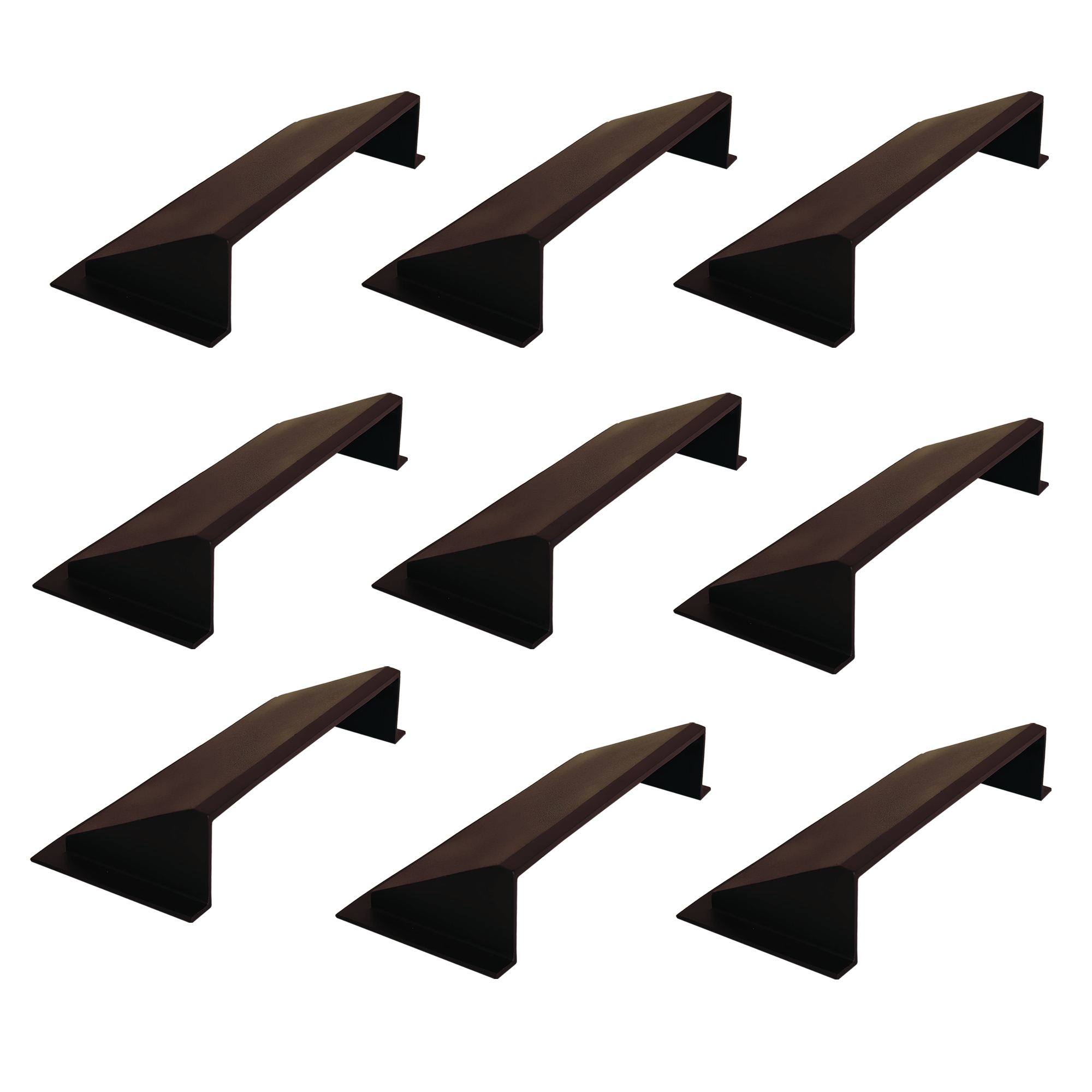 PACK of 9 Solid Metal Deflector 4"x10" Unbreakable Cast Aluminum | Air & Heat Diverter