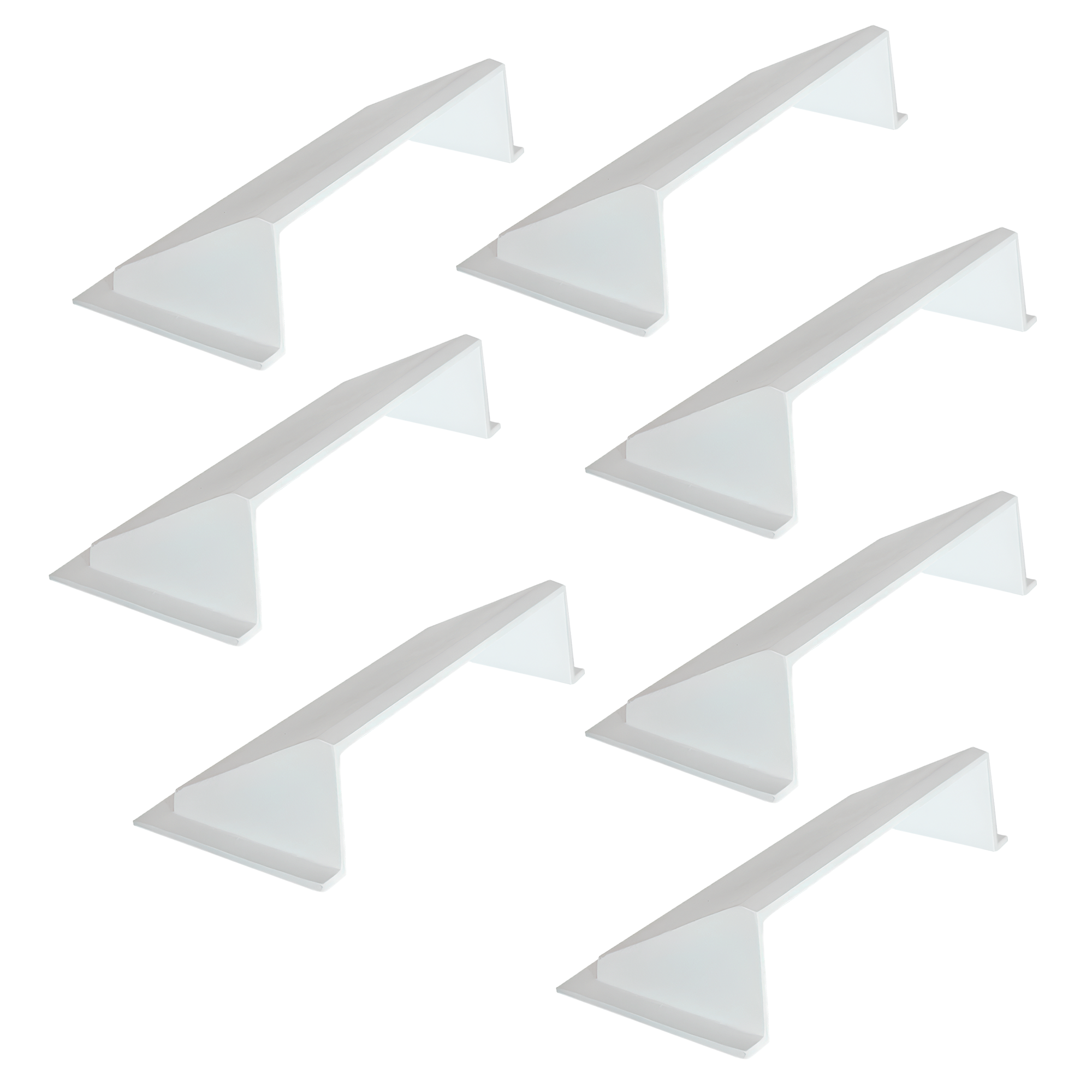 PACK of 7 Solid Metal Deflector 4"x10" Unbreakable Cast Aluminum | Air & Heat Diverter