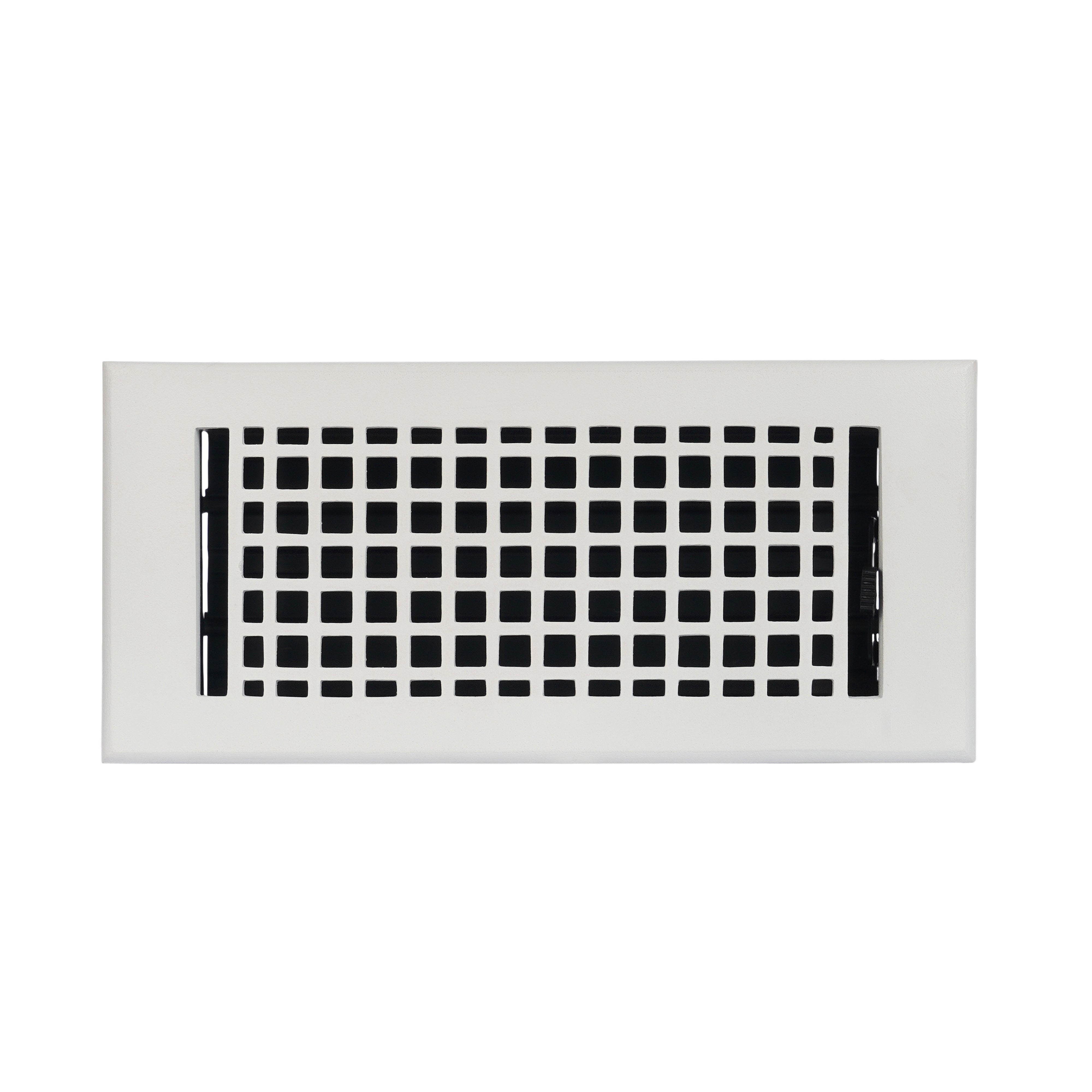 Mosaic 4"x10" Solid Cast Aluminum Air Supply louvered Vent | Powder Coated
