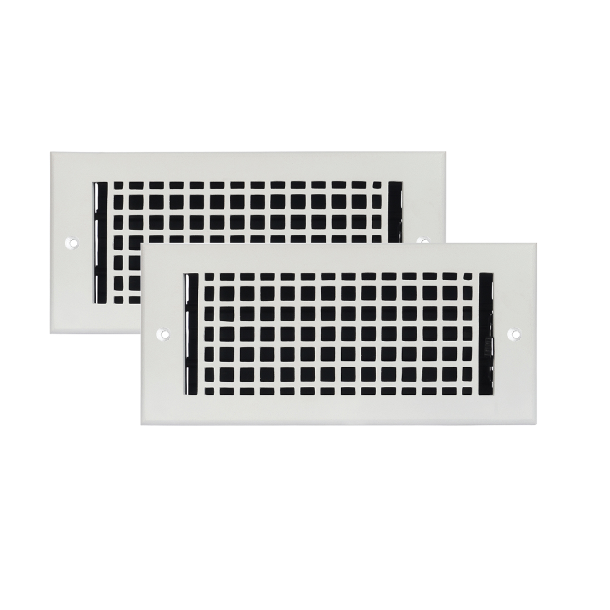 2 to 5 PACK 4"x10" Mosaic WALL Solid Cast Aluminum Air Supply louvered  Powder Coated