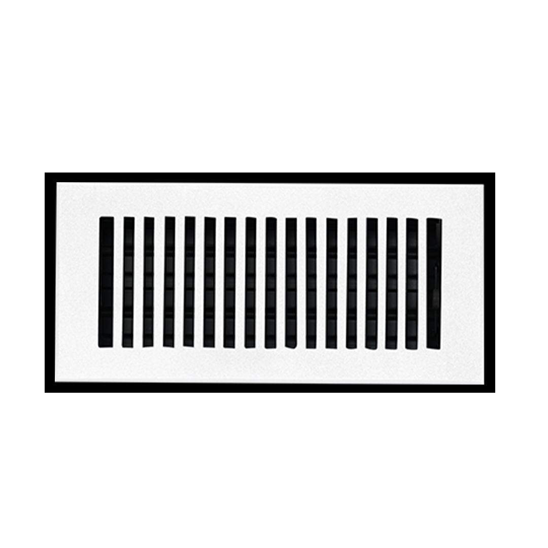 Grille d'aération élégante en aluminium moulé massif de 6" x 12" avec persiennes | Revêtement en poudre