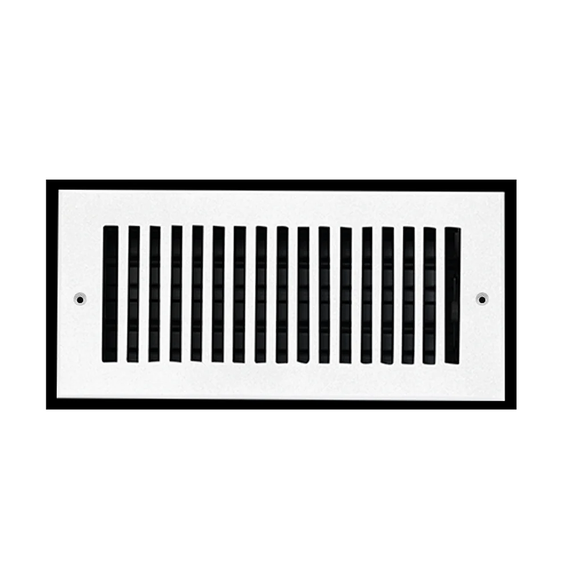 Grille d'aération élégante en aluminium moulé massif de 6" x 12" avec persiennes | Revêtement en poudre